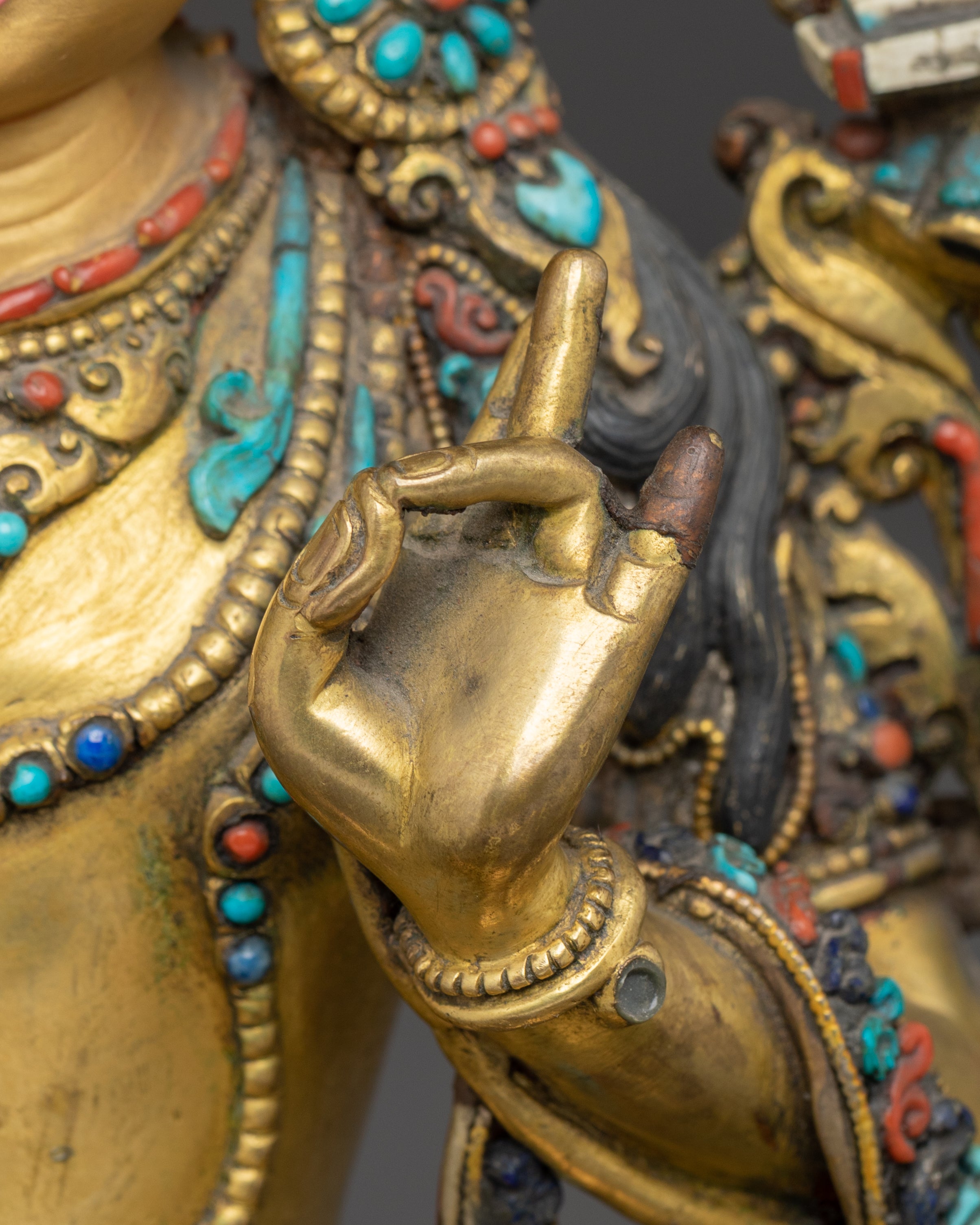 Manjushri, Guardian of Knowledge Handcrafted Statue | Dharma Protector