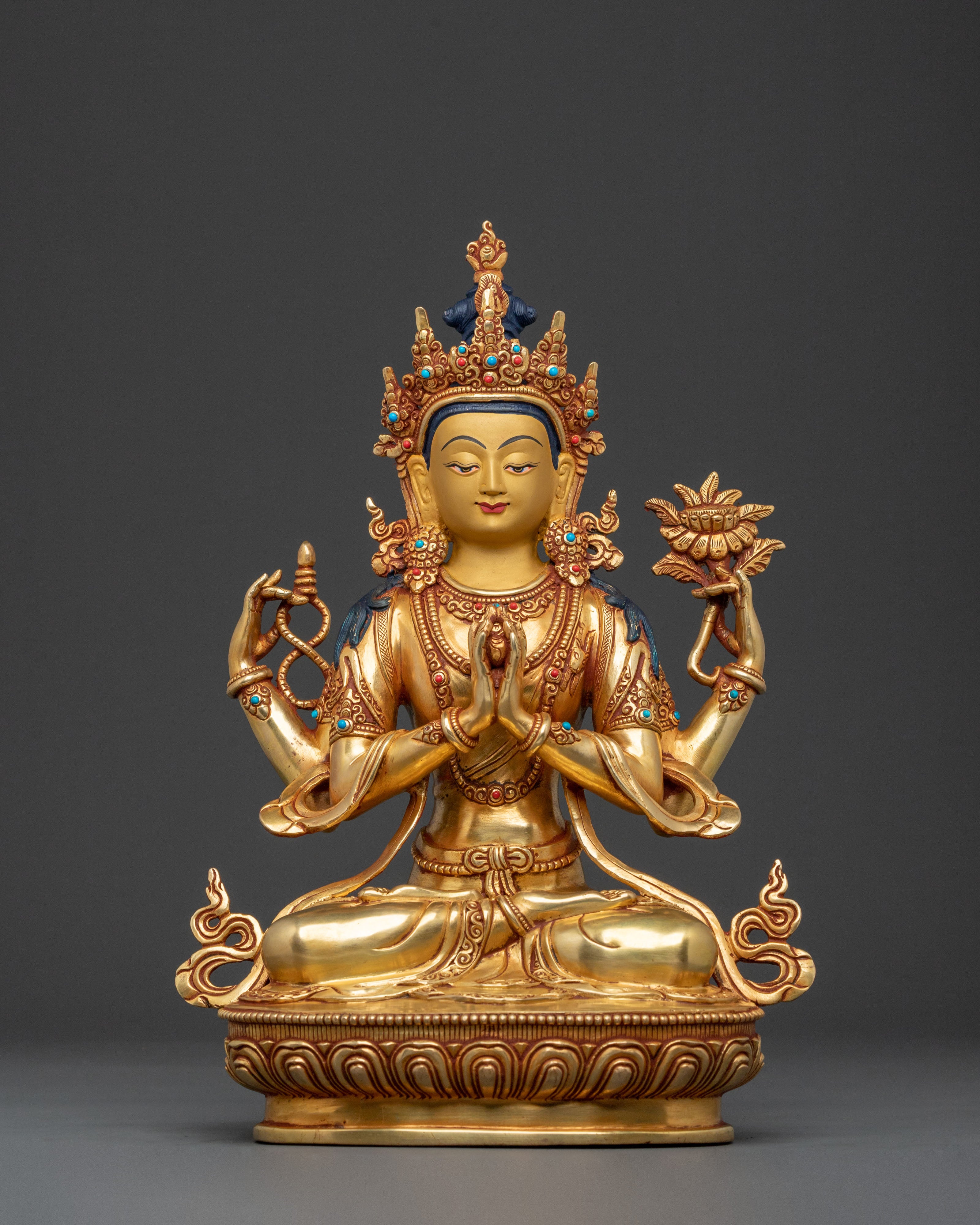 Four-Armed Chenrezig  Statue 