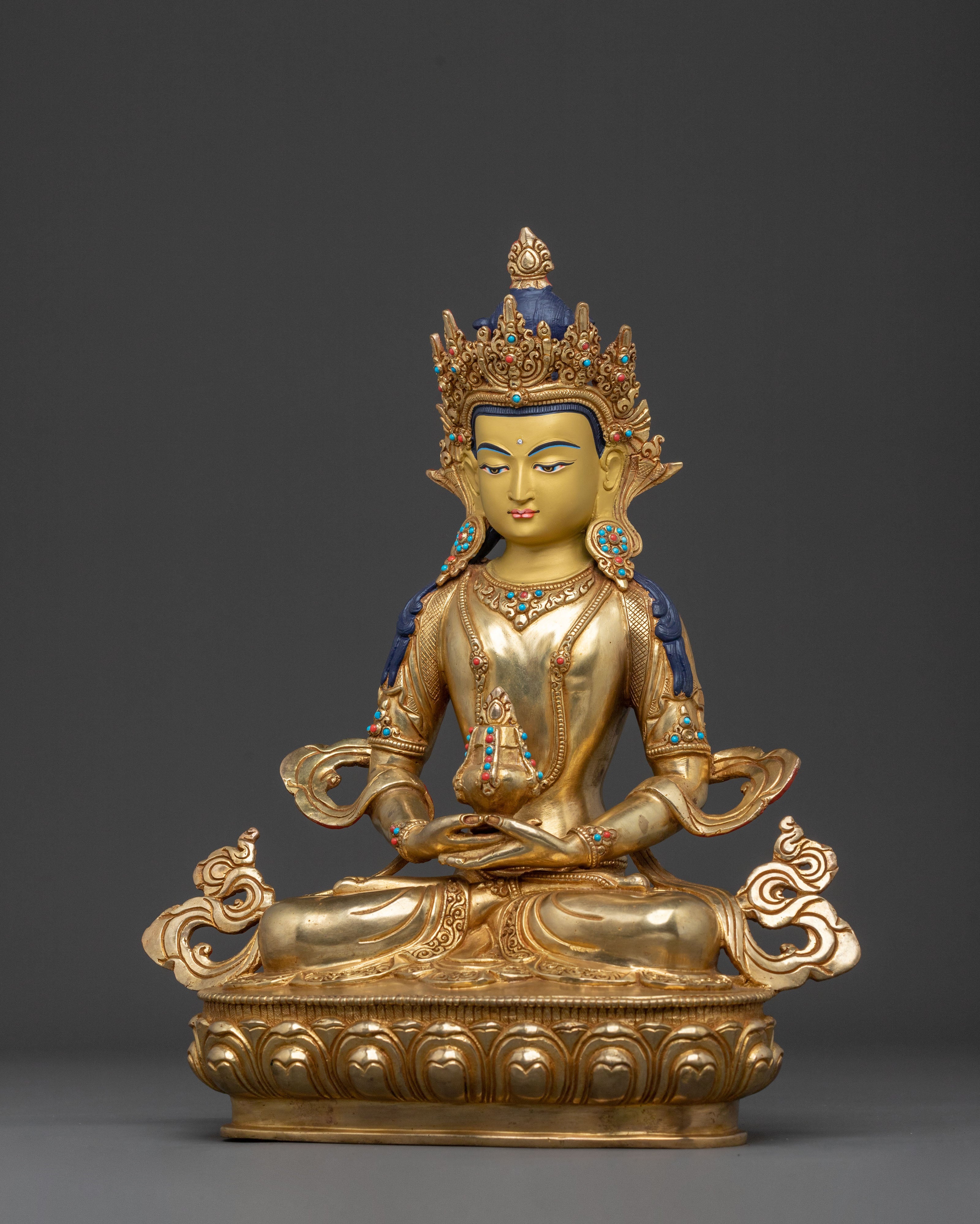 Amitayus Buddha Meditation Statue | Peaceful Figurine