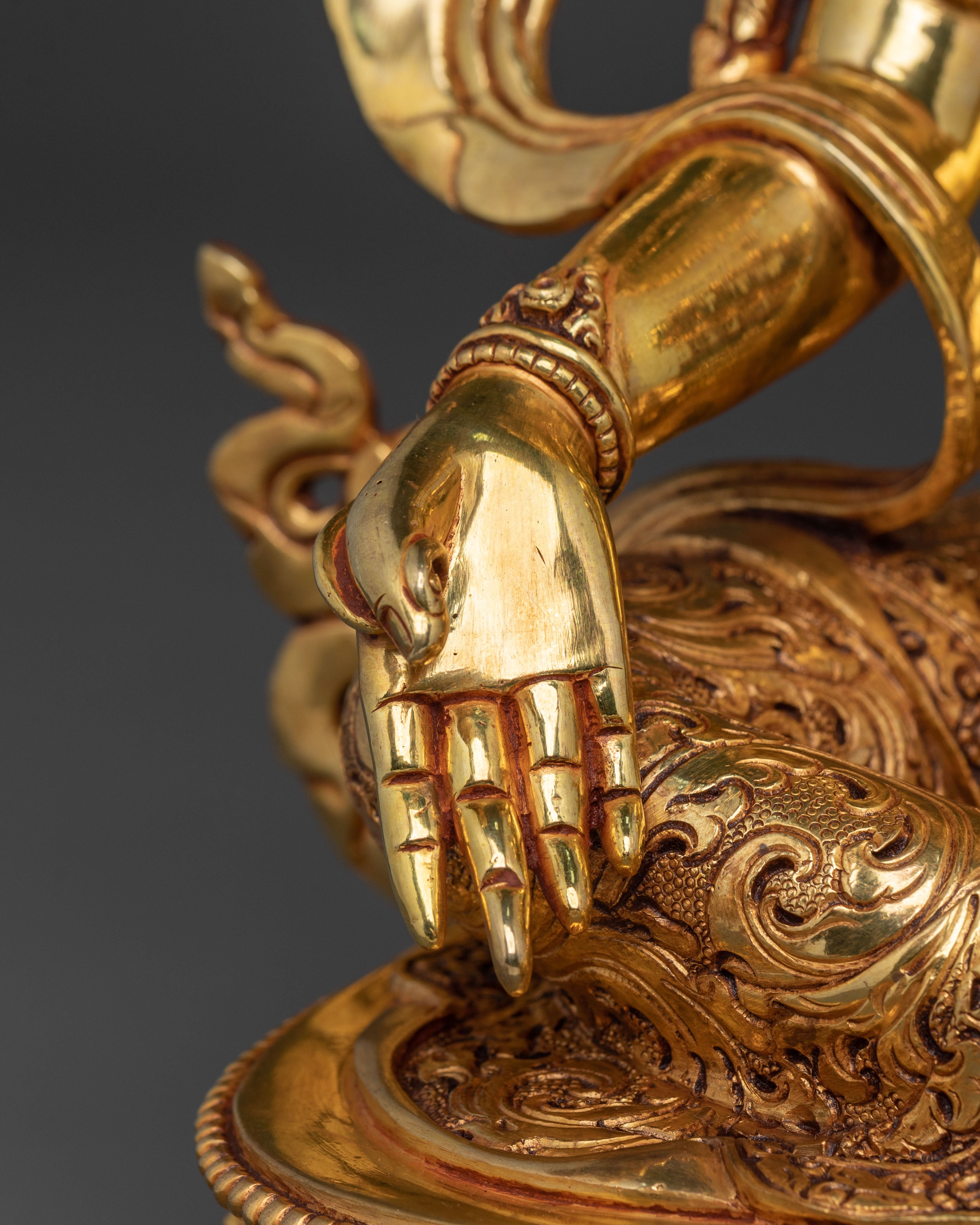 Sacred Protection Green Tara Statue: Compassionate Goddess