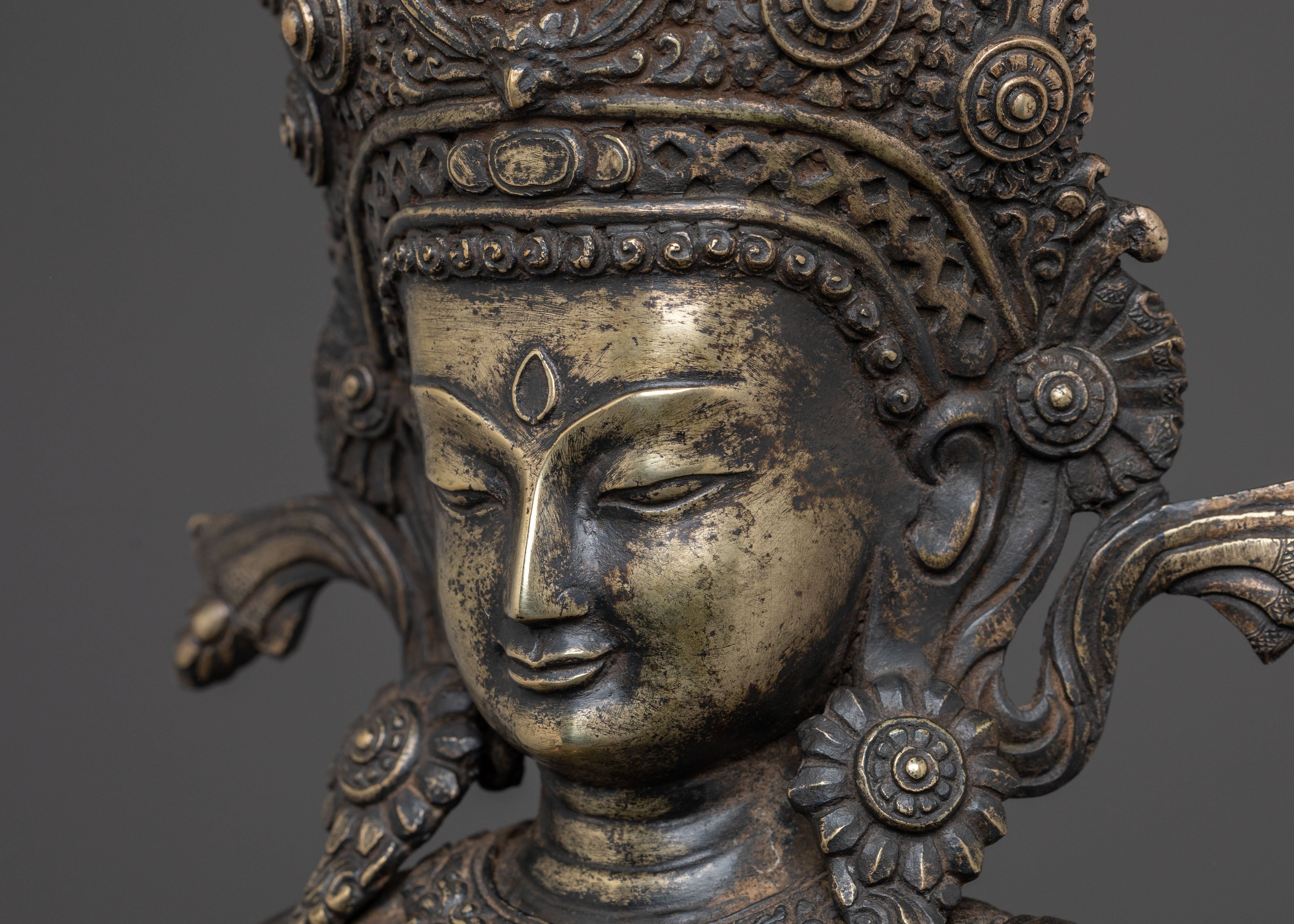 Dipankara Buddha Blessing Statue for Decor