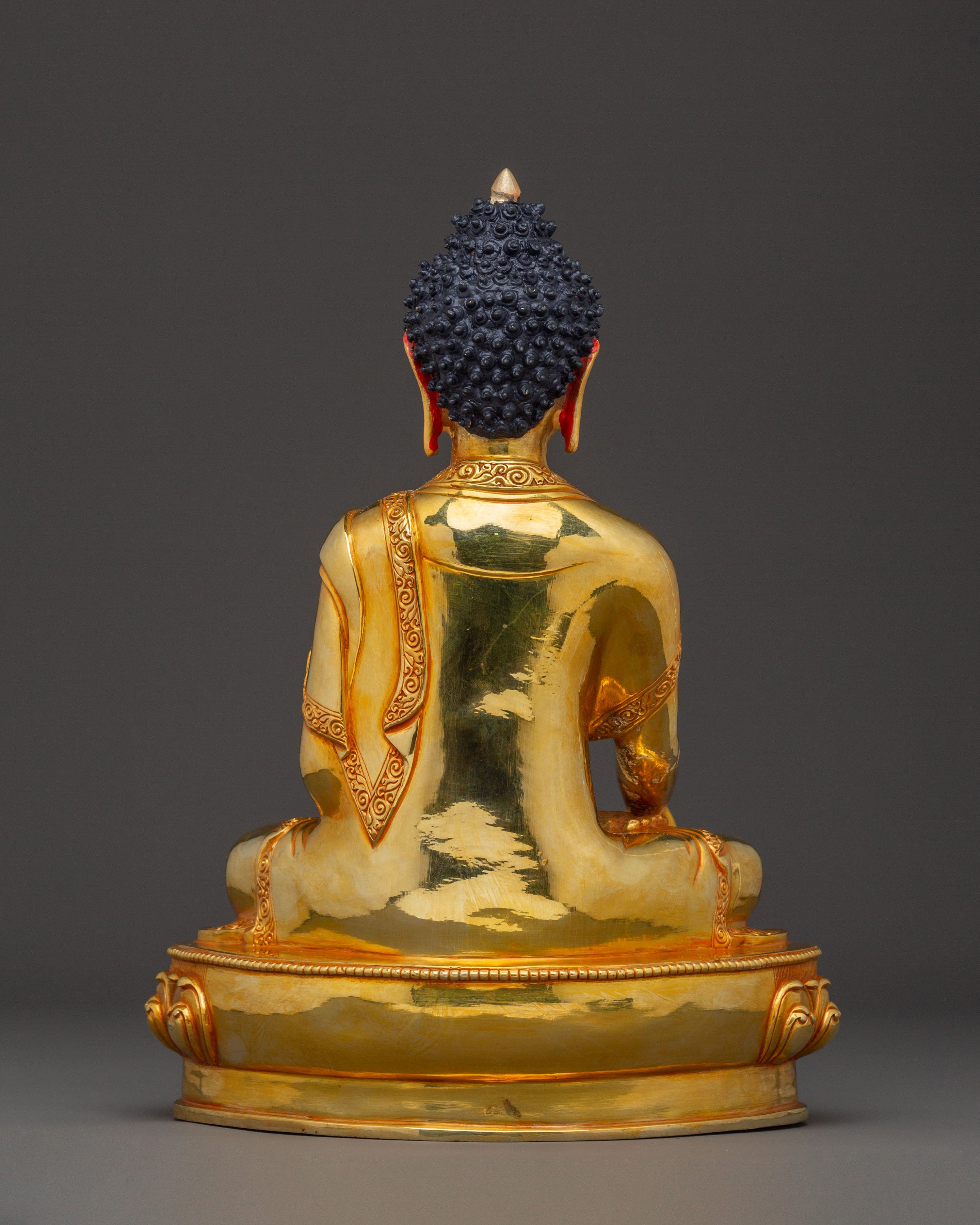 Sage Shakyamuni Buddha Statue - 24K Gold Gilded