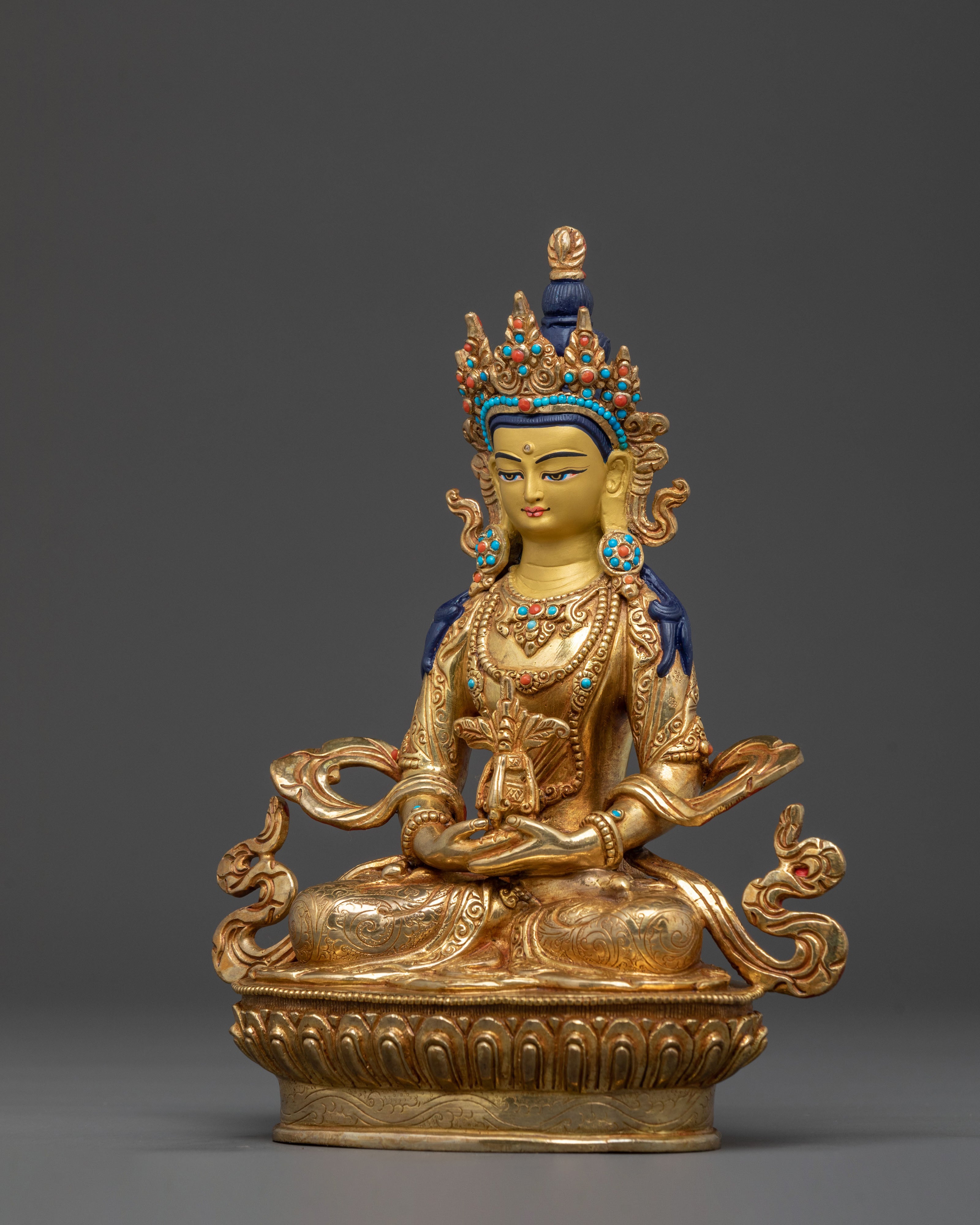 Amitayus Golden Statue: Longevity Buddha
