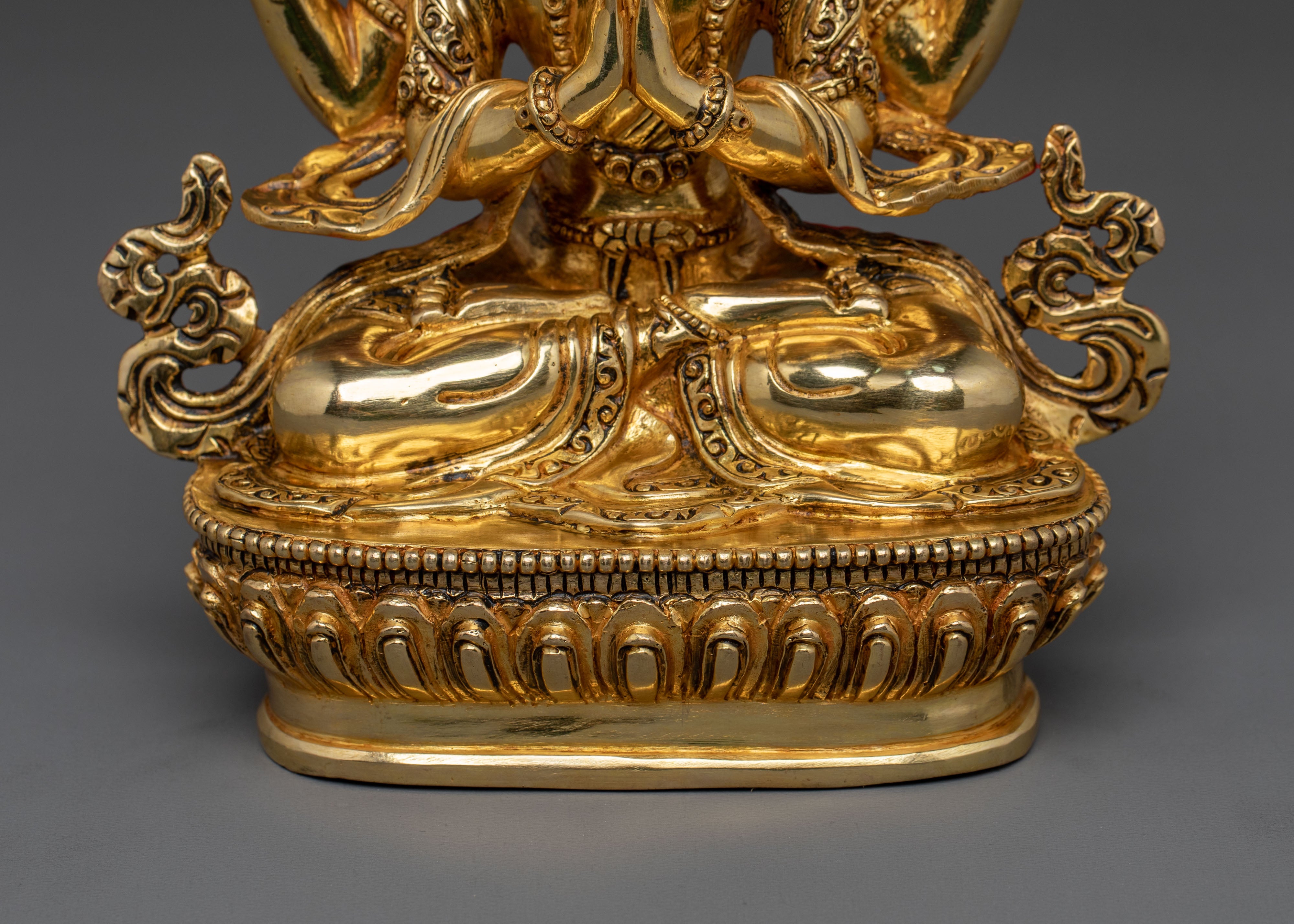 Sacred Chenrezig Compassion Deity Statue
