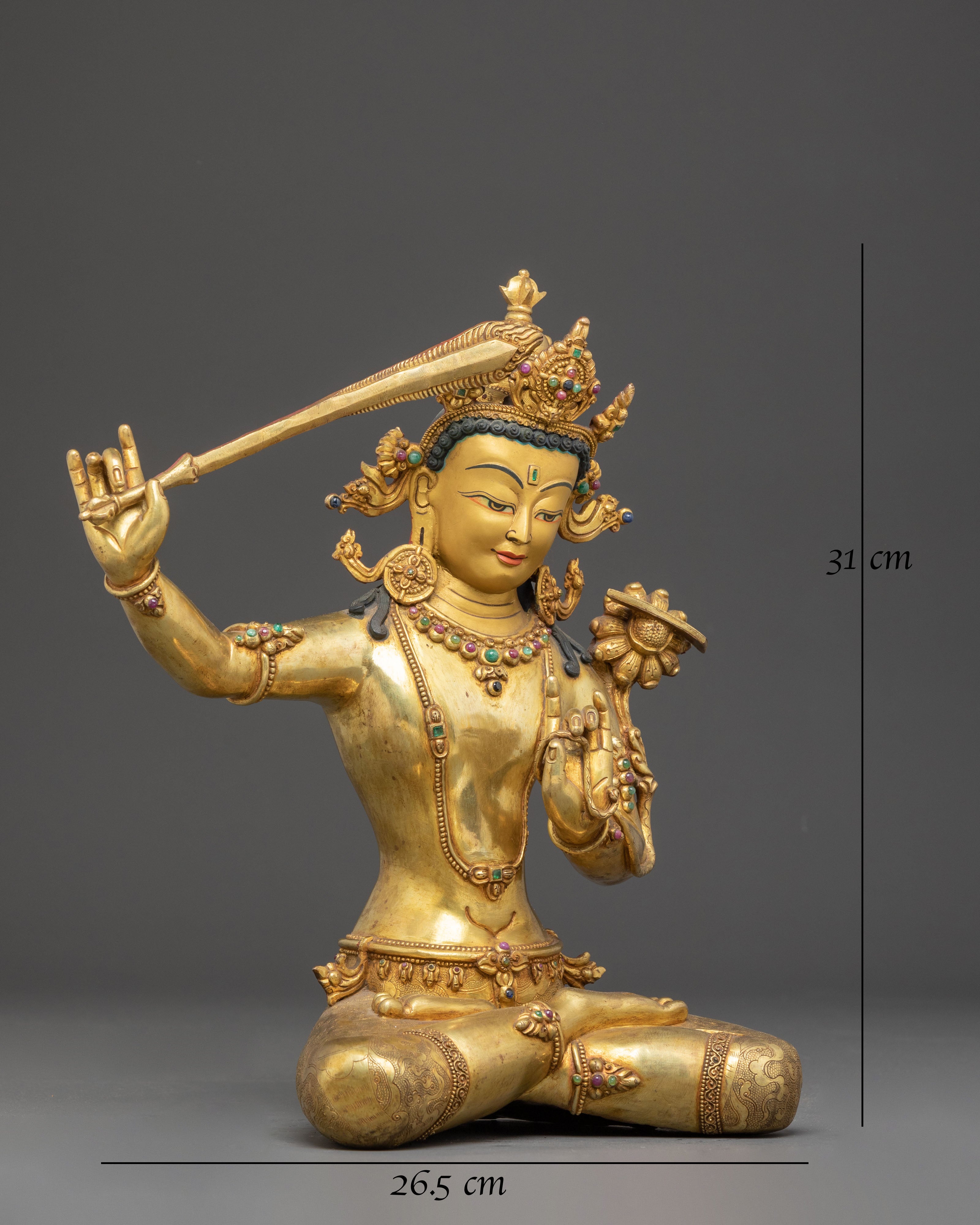 Manjushri Bodhisattva Radiant Statue 