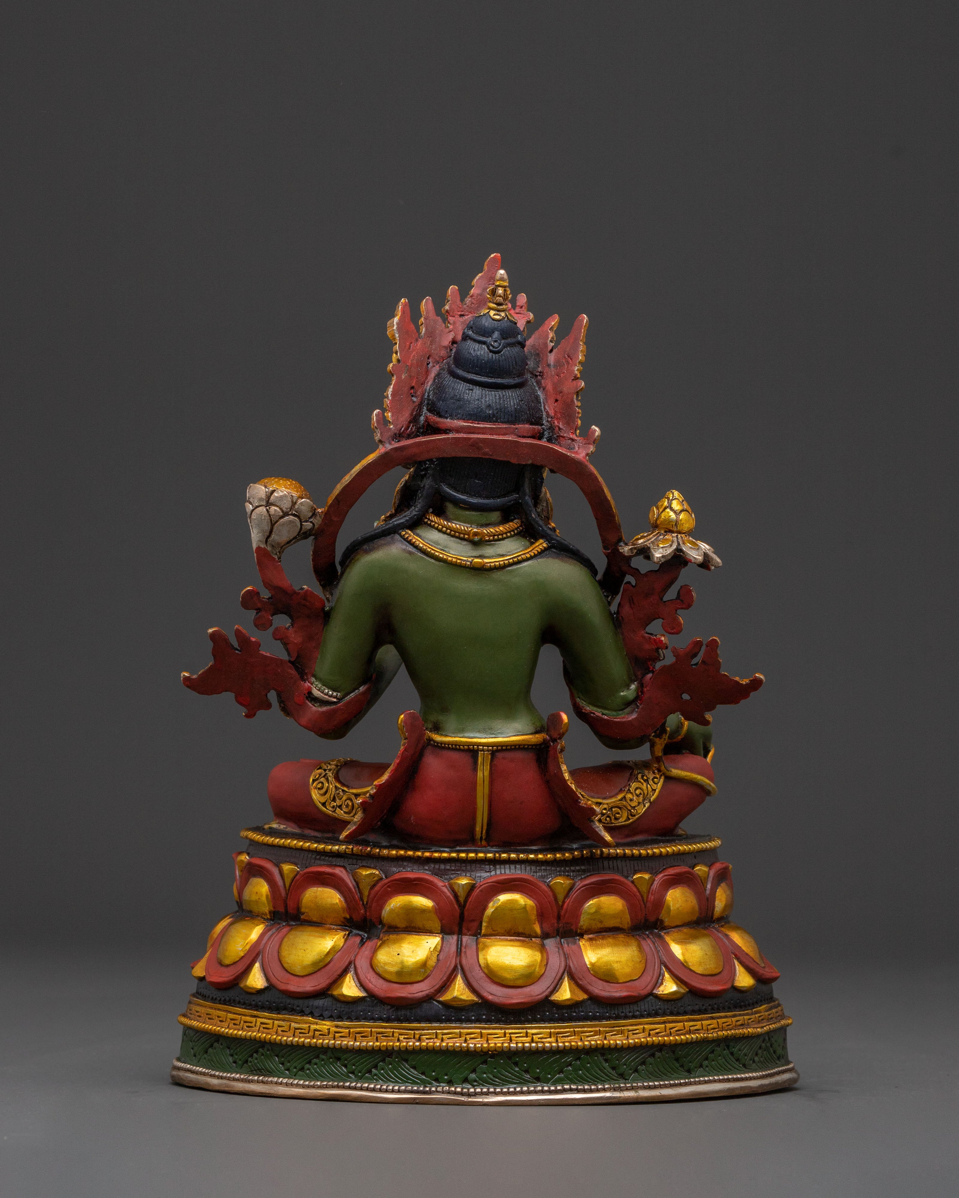 Green Tara Handcrafted Sacred Statue | Goddess of Compassion