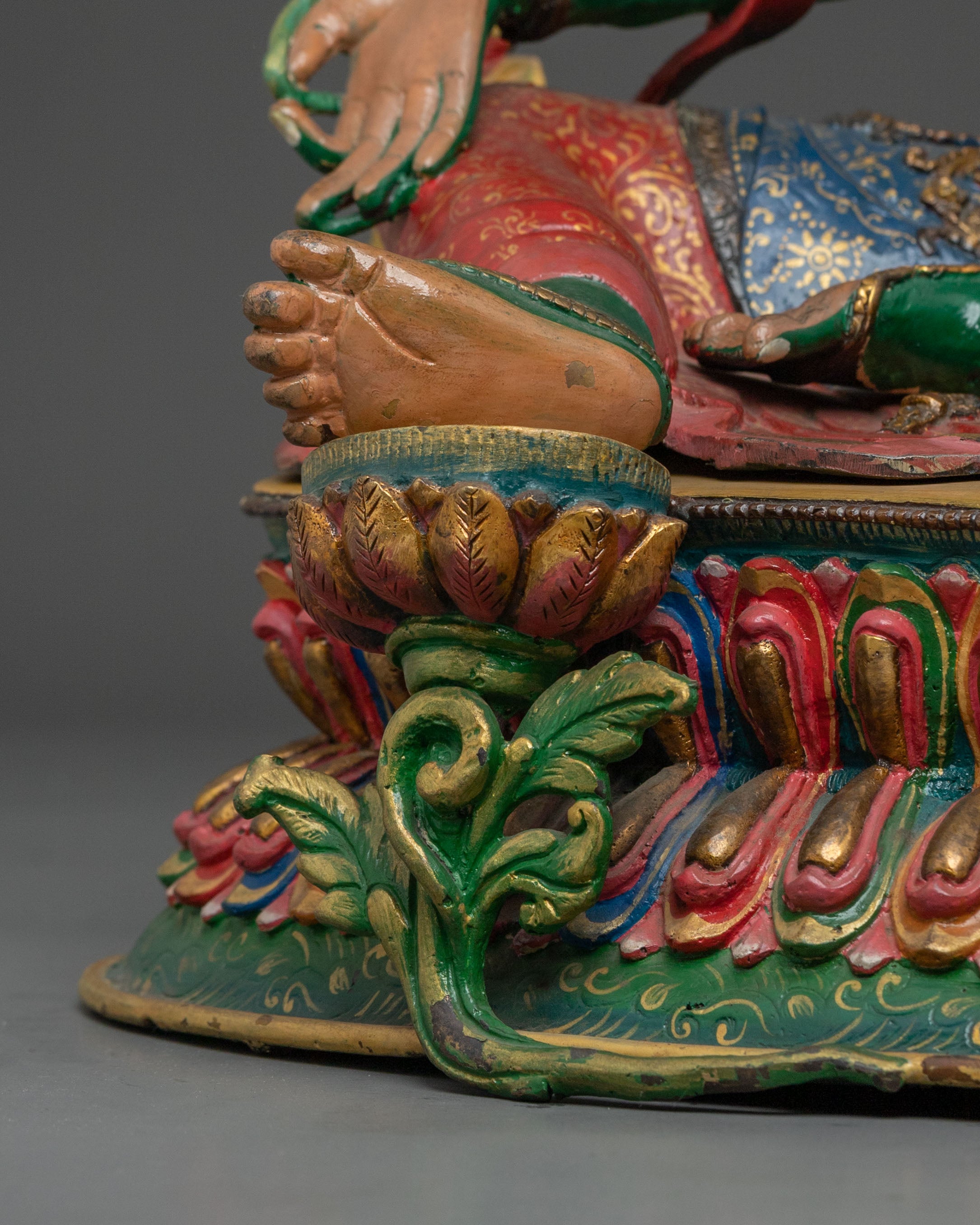 Green Tara Peaceful Figurine | Goddess of Compassion