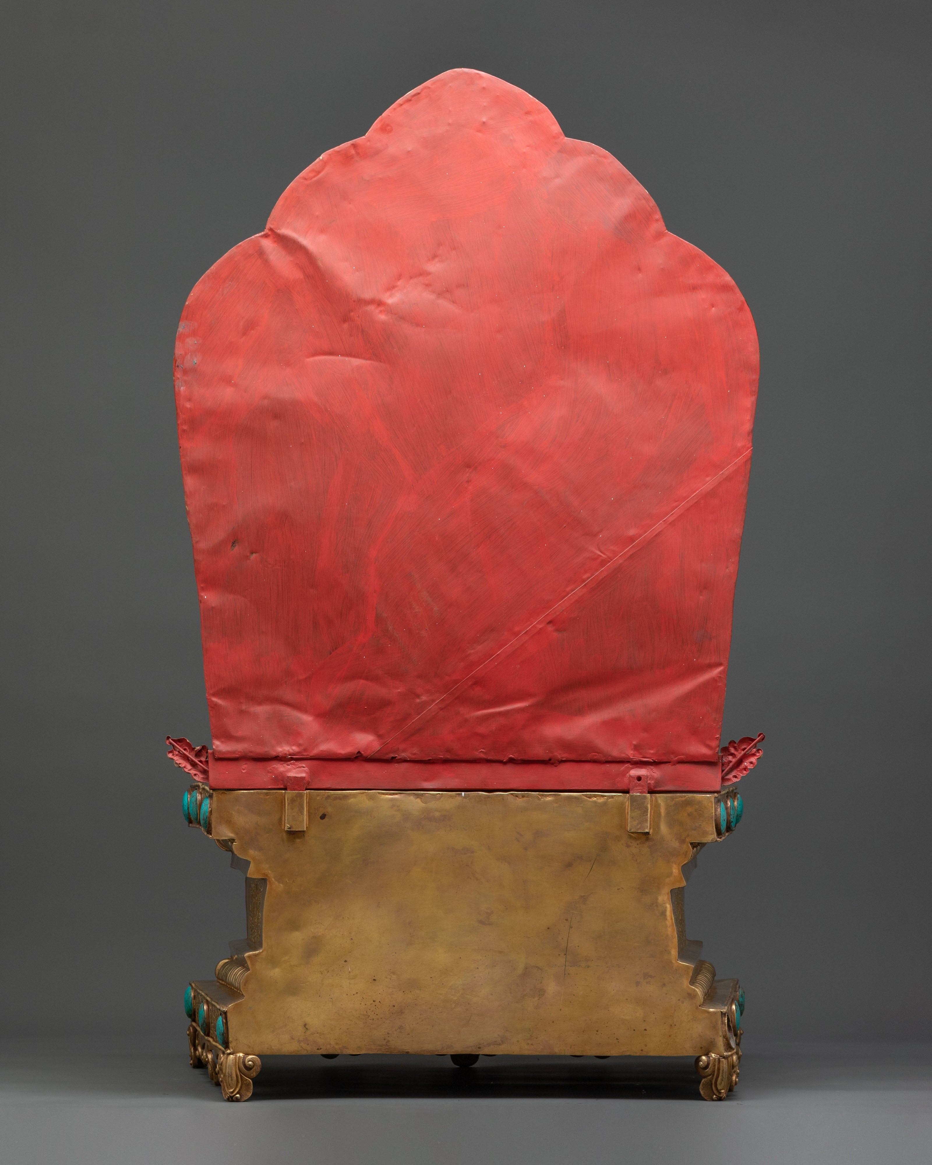 Shakyamuni Buddha Himalayan Statue Seated on a Throne