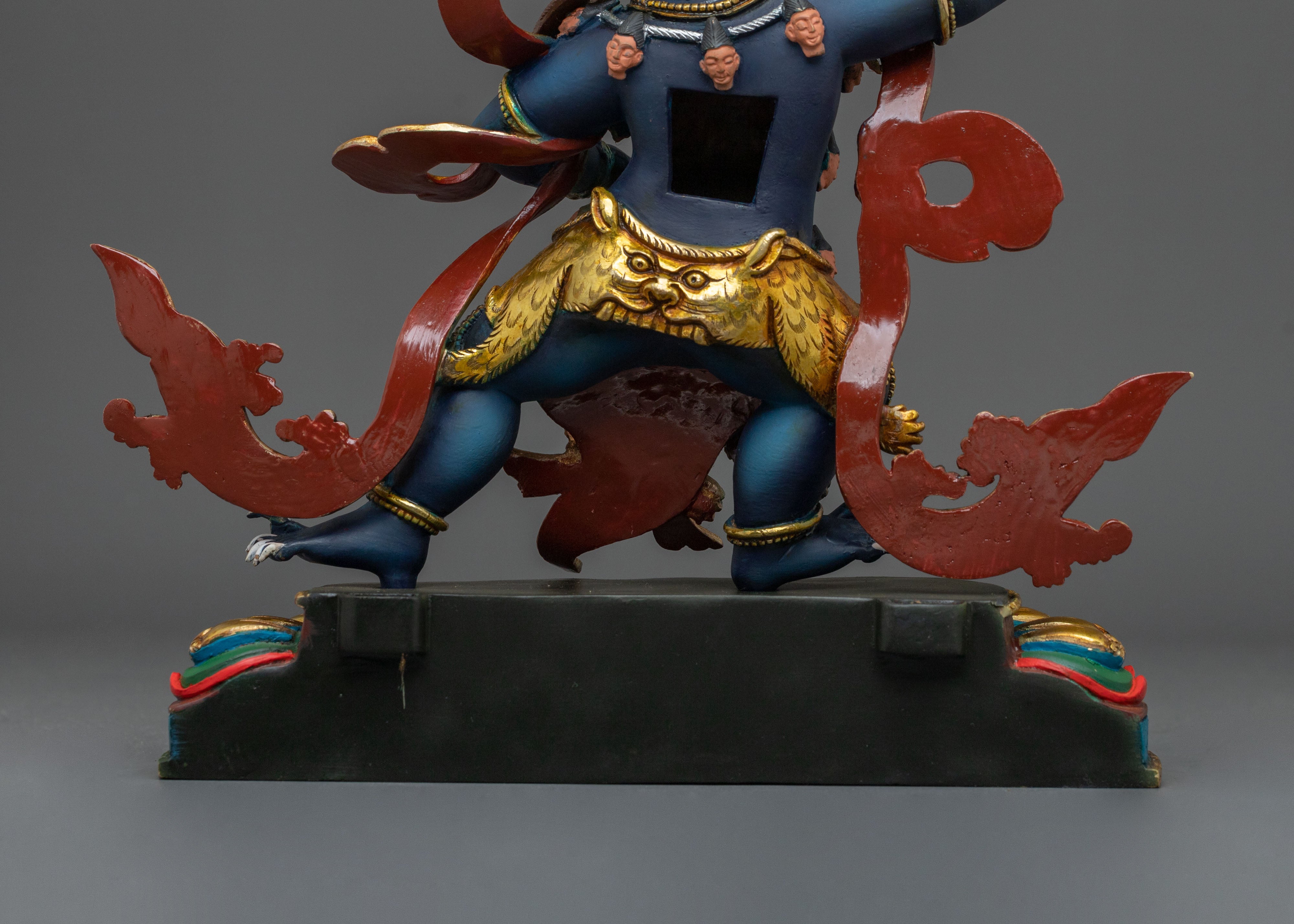 Black Manjushri Handmade Statue in Oxidized Copper