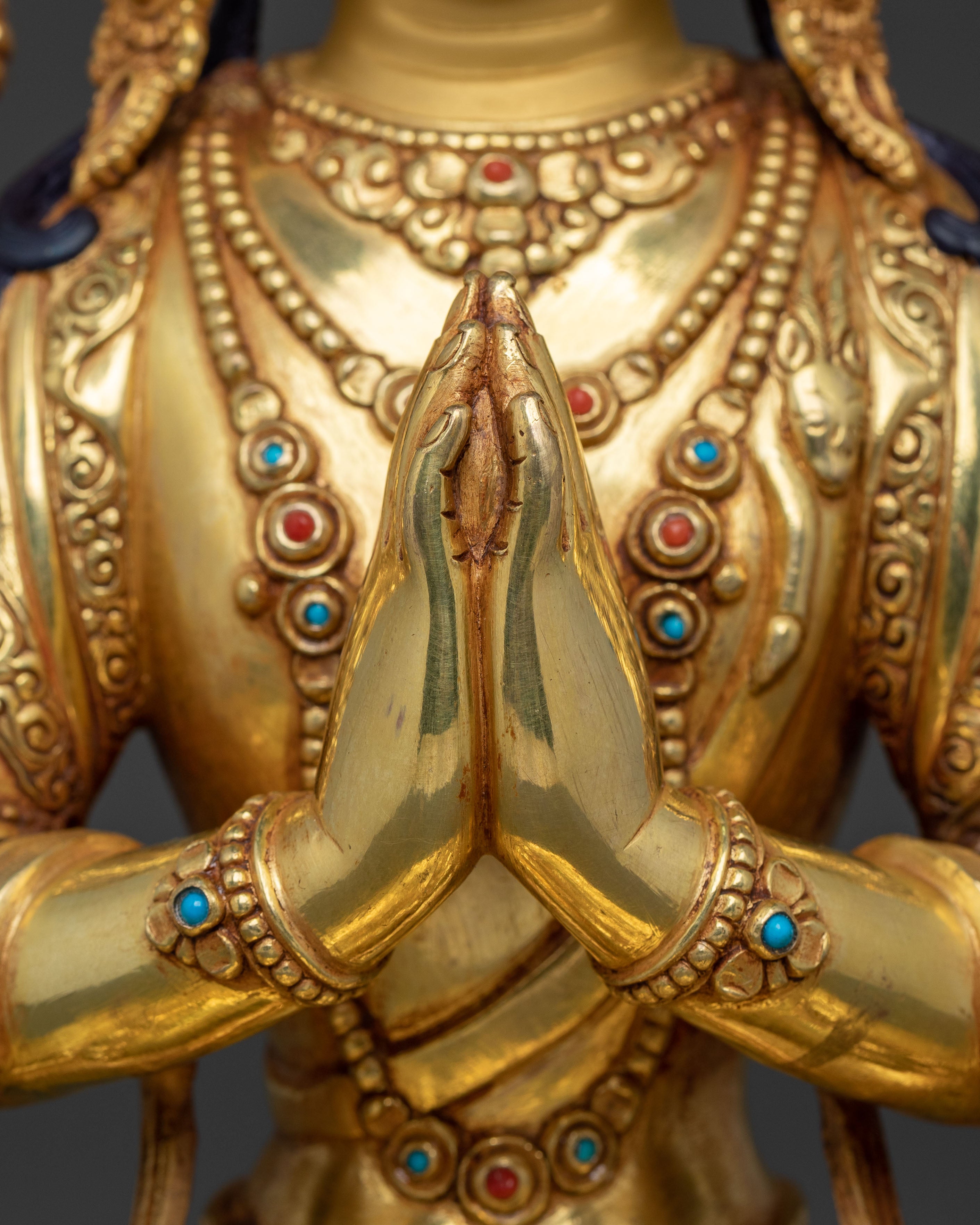 Chenrezig Statue: Four Armed Bodhisattva