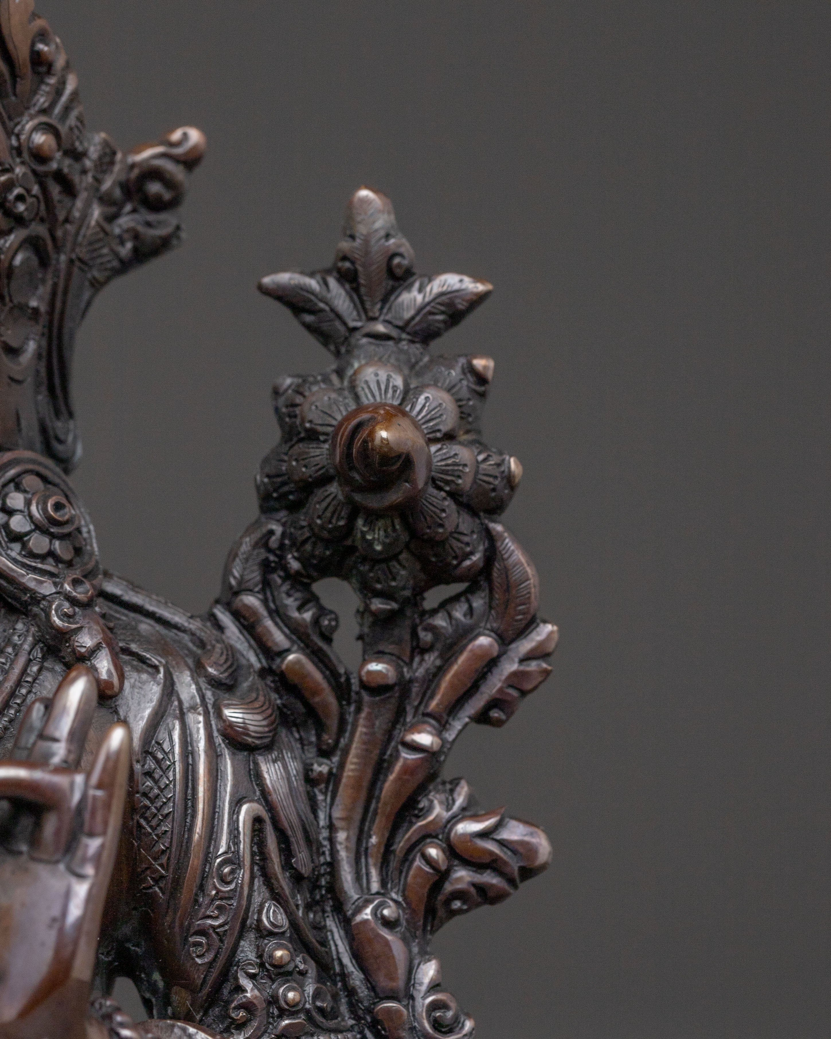 Golden Green Tara Statue: Mother of Liberation