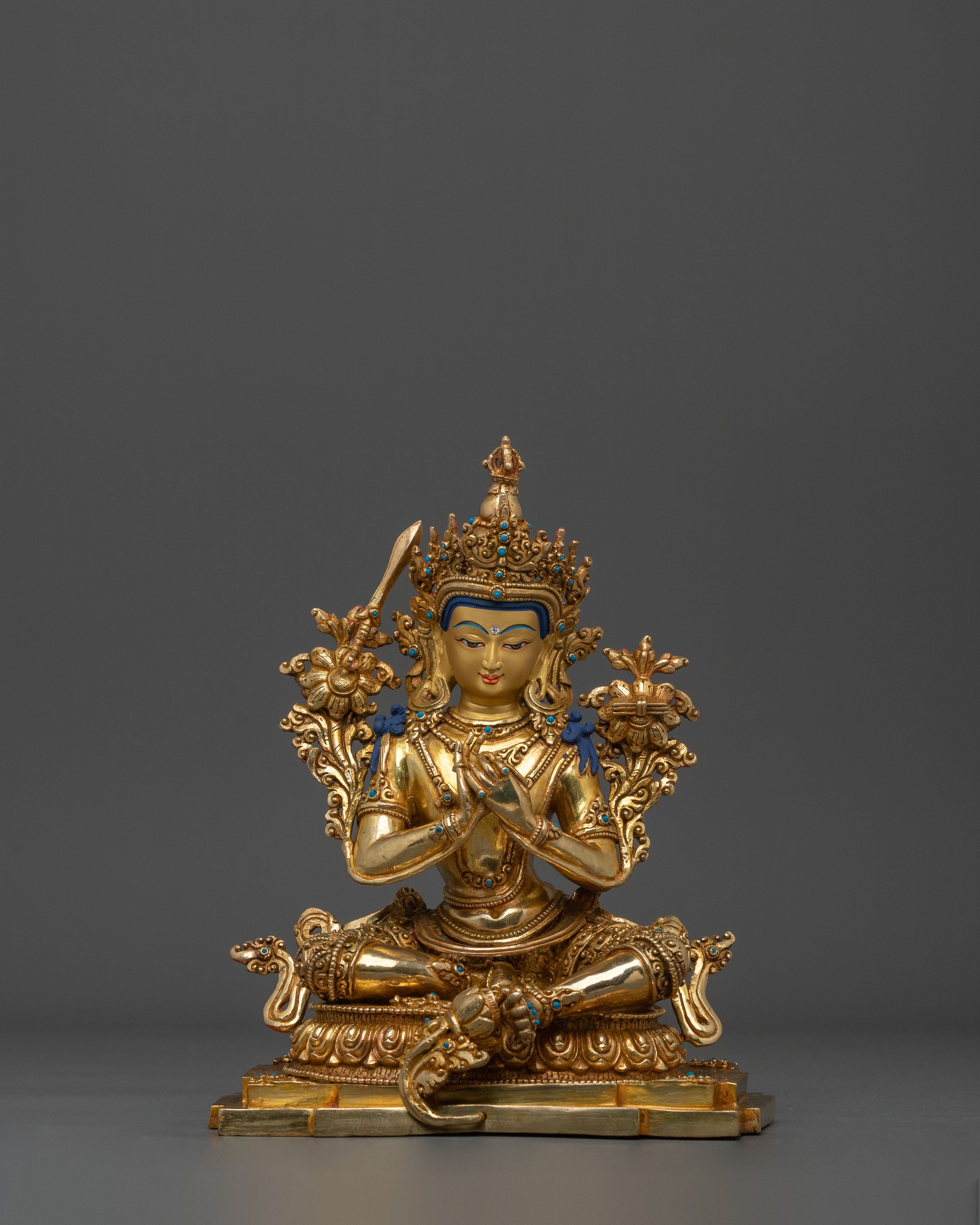 Tikshna Manjushri Sacred Sculpture | Wrathful Bodhisattva of Wisdom