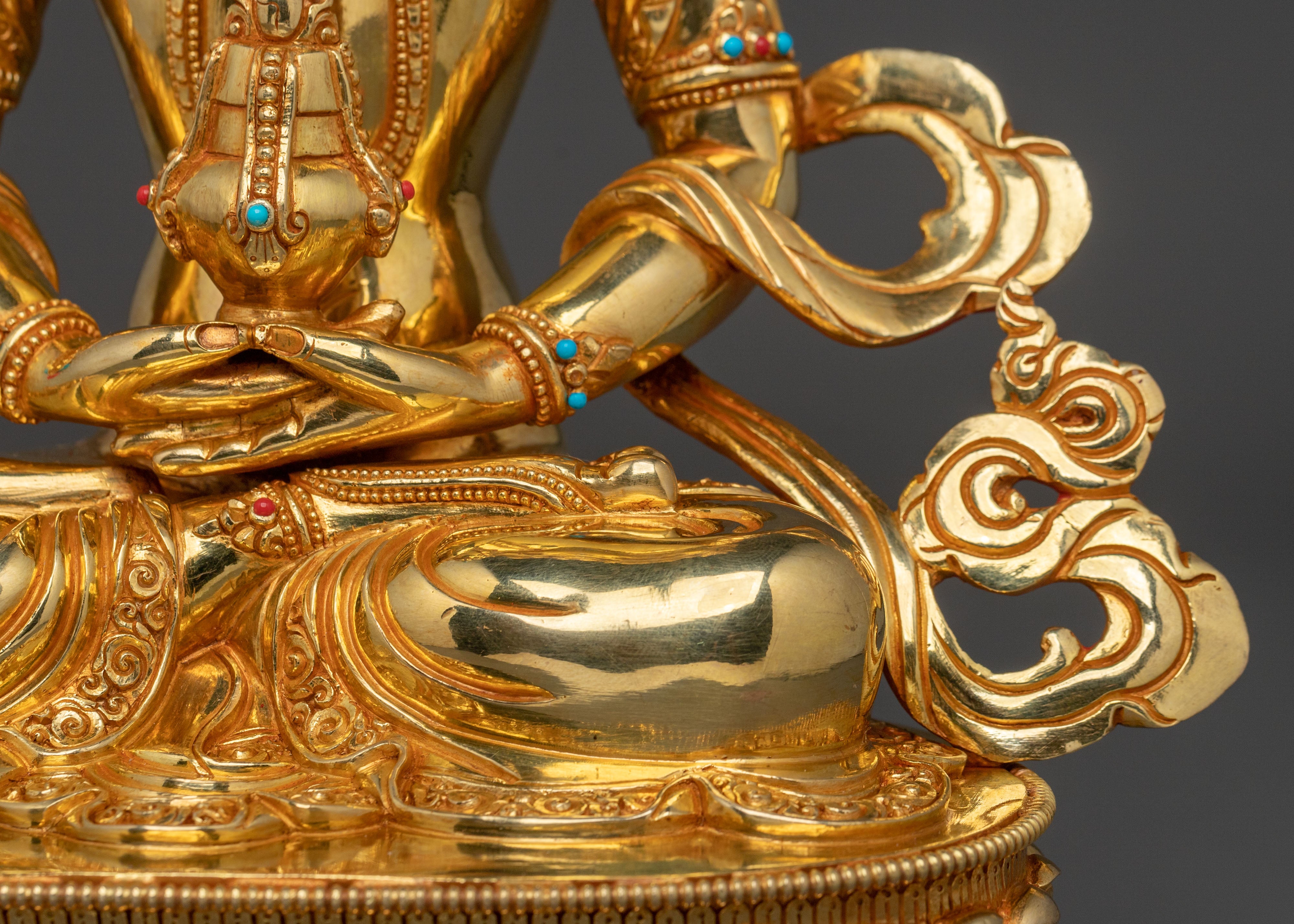 Himalayan Meditating Amitayus Statue | Buddhist Decor
