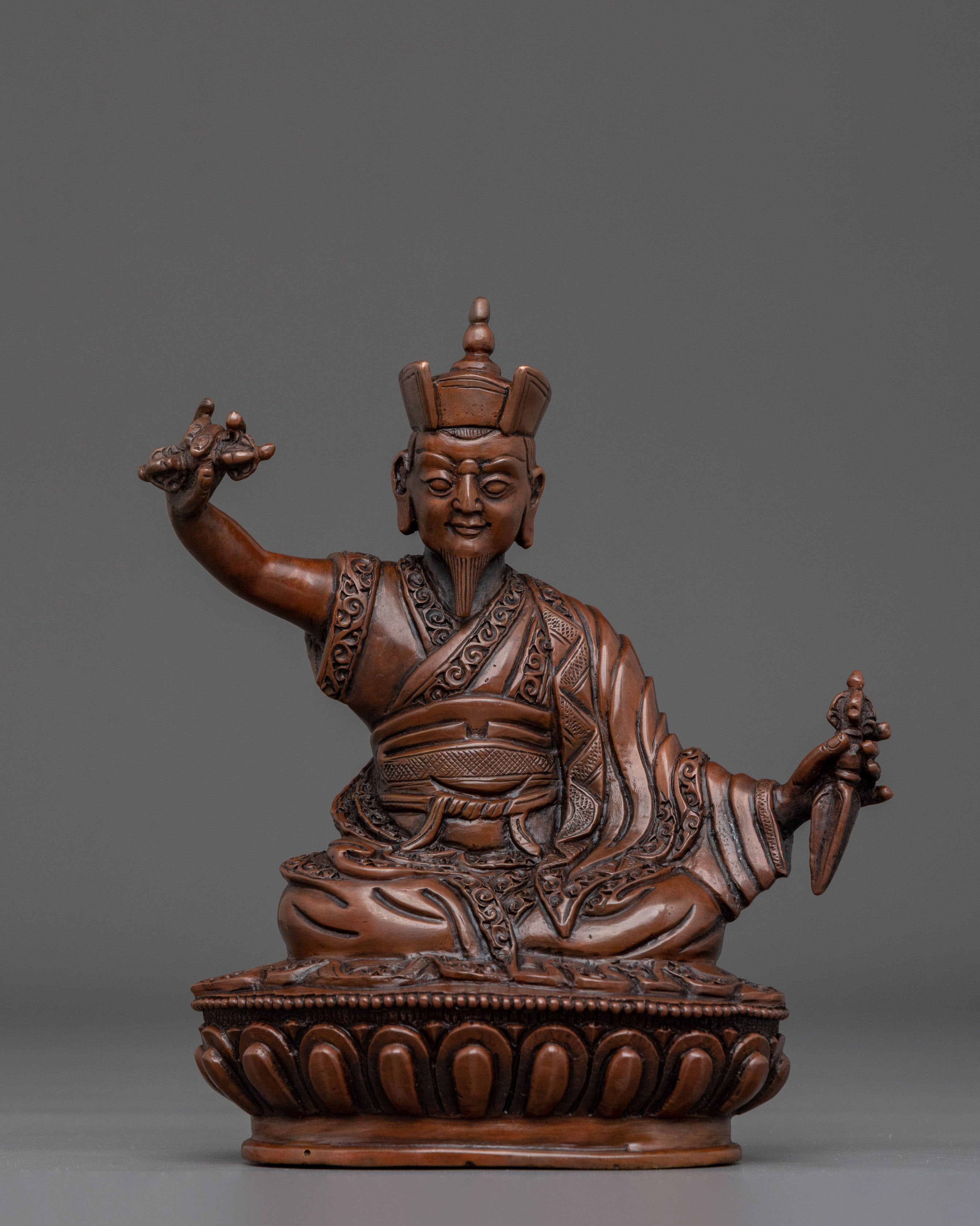 Tibetan Buddhist Master Karmapa Statue | Sacred Buddhist Altar Decor
