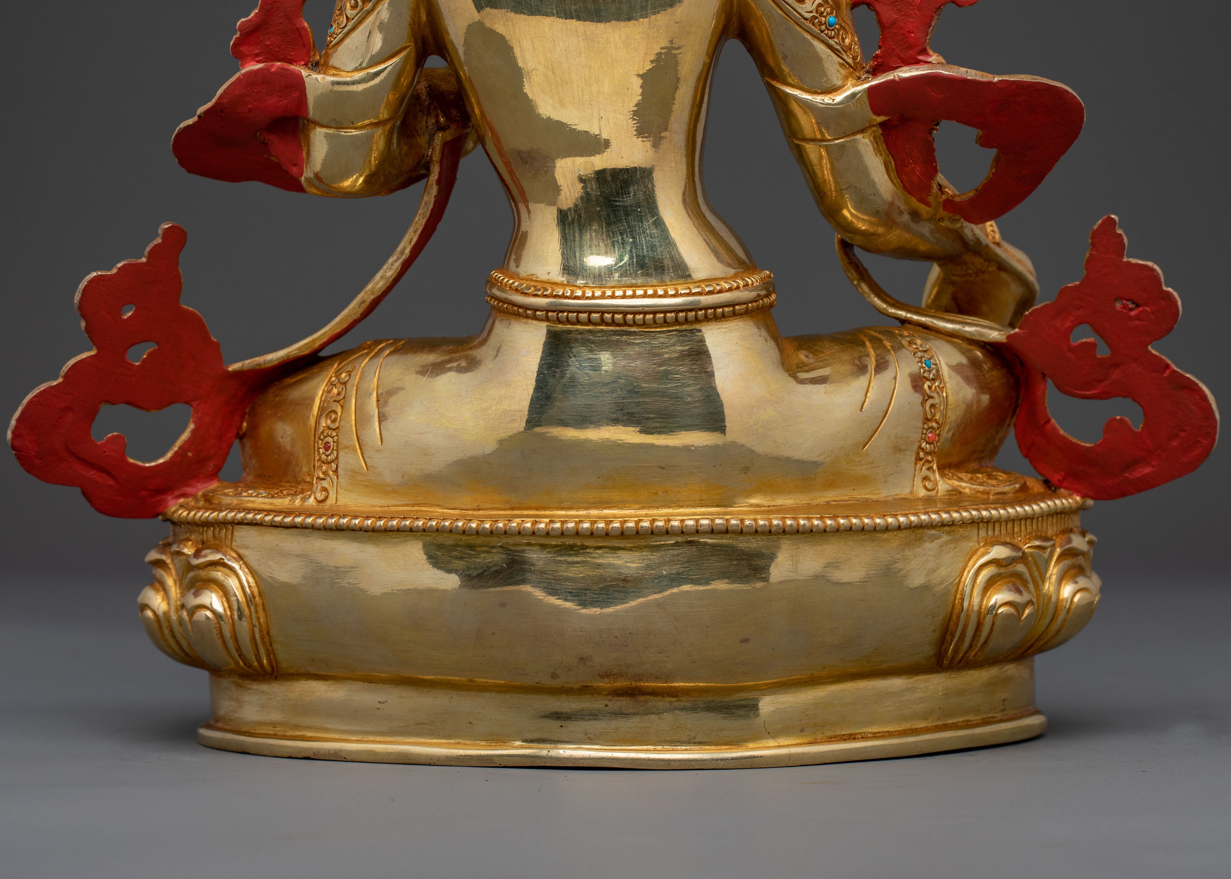 Handcrafted Green Tara Copper Statue | Symbol of Compassion