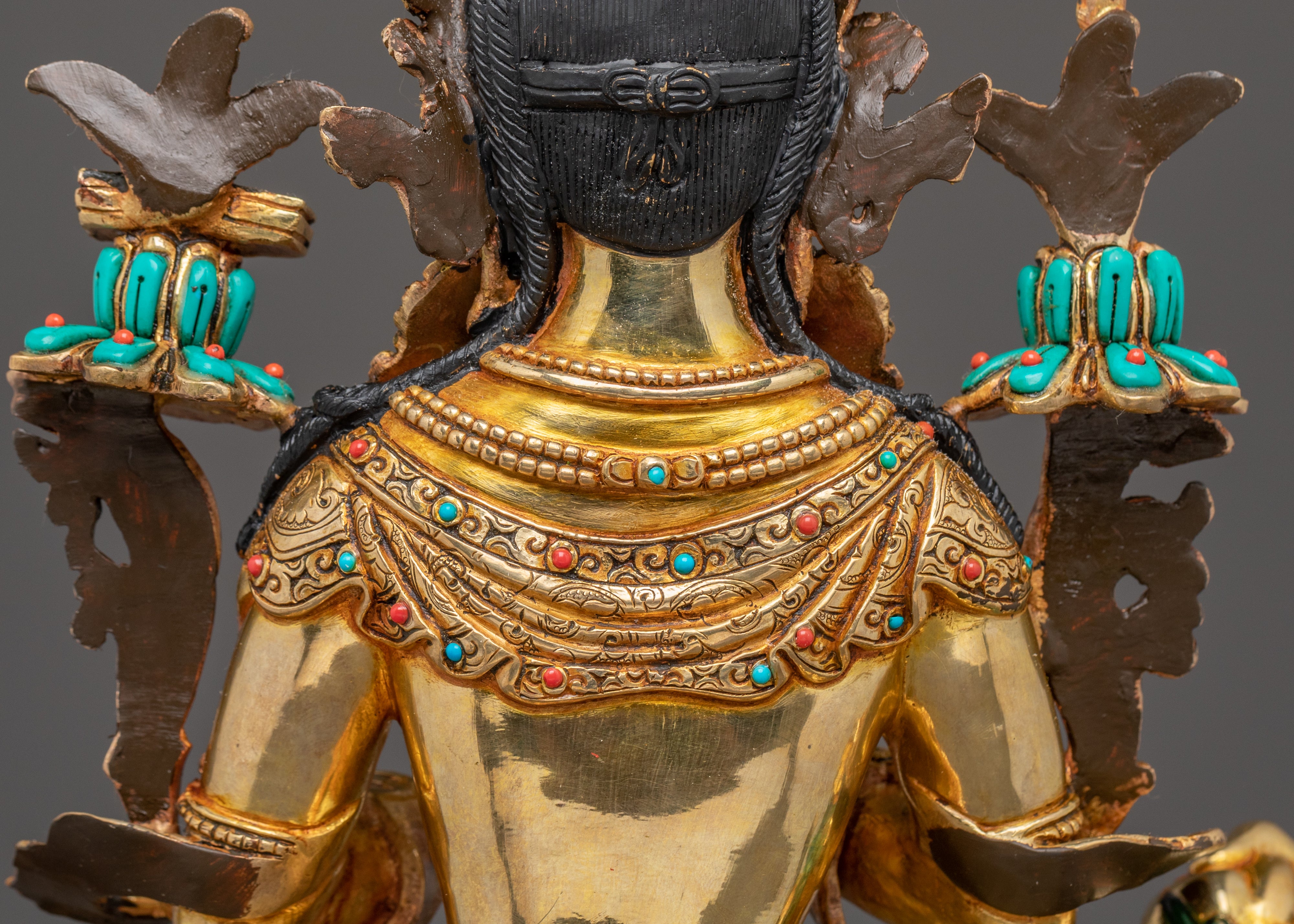 Divine Statue of Simhanada Manjushri | Himalayan Handcrafted Art