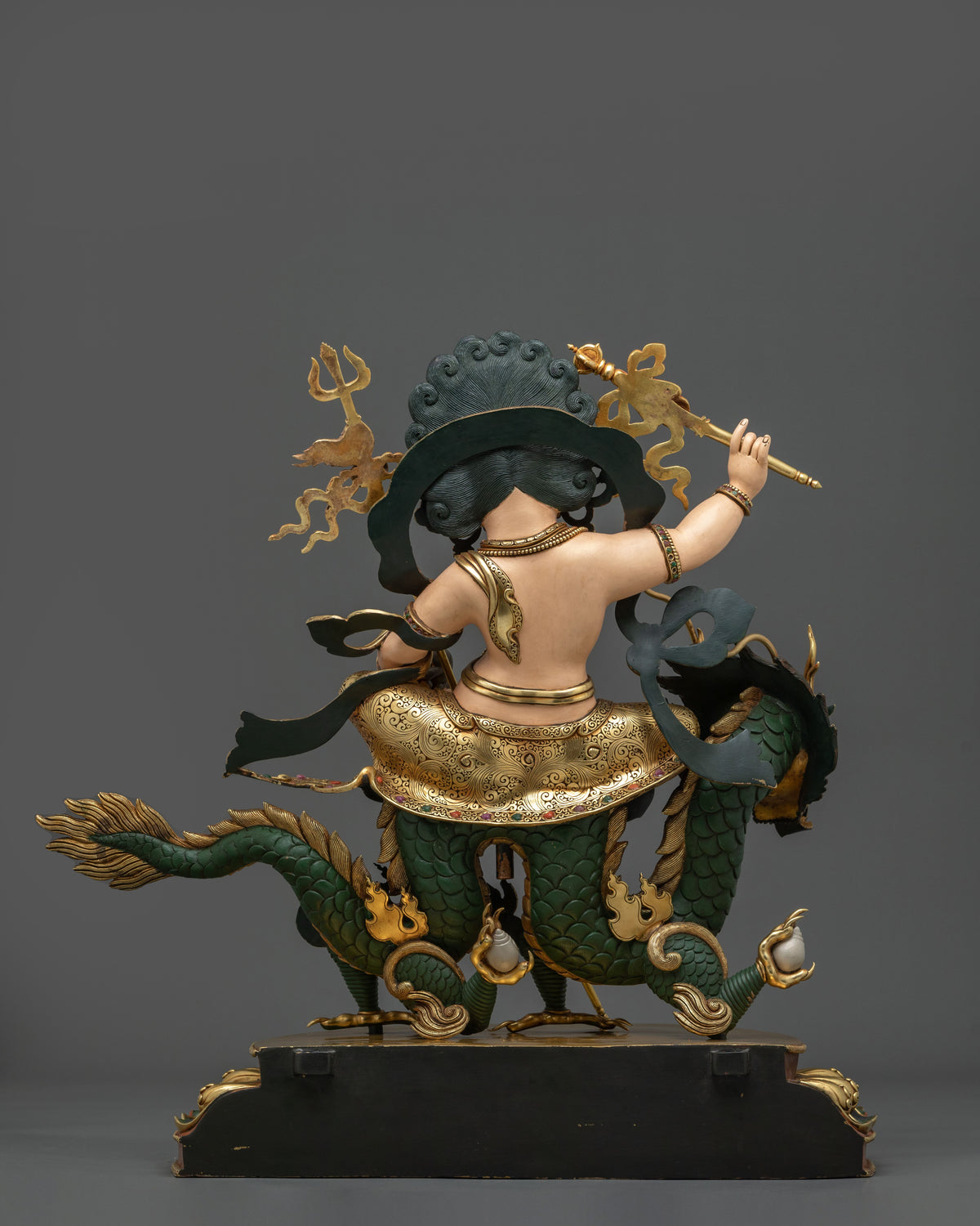 White Dzambhala Statue | Handcrafted Sacred Copper Figurine