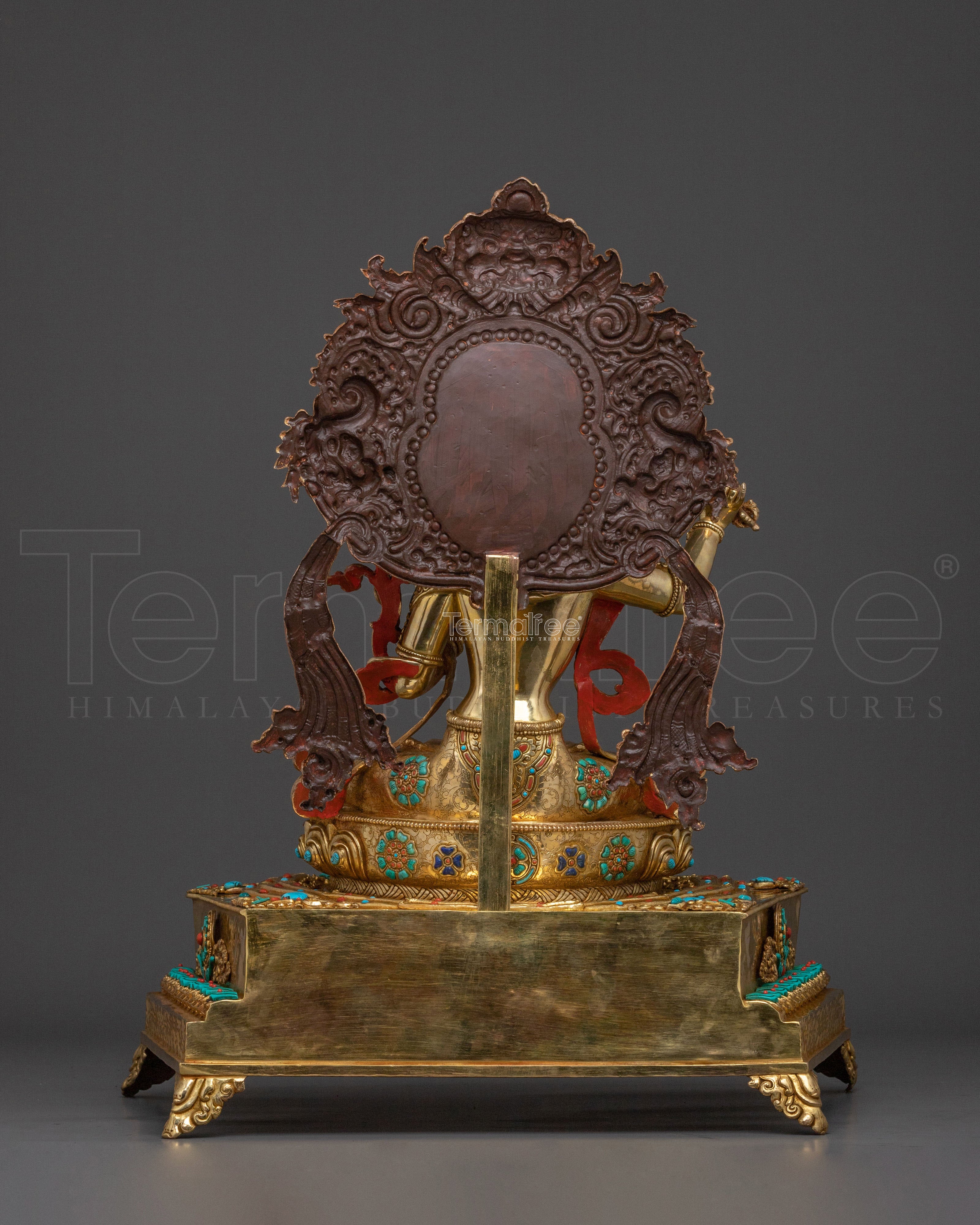Manjushri Statue On Throne | Bodhisattva of Wisdom