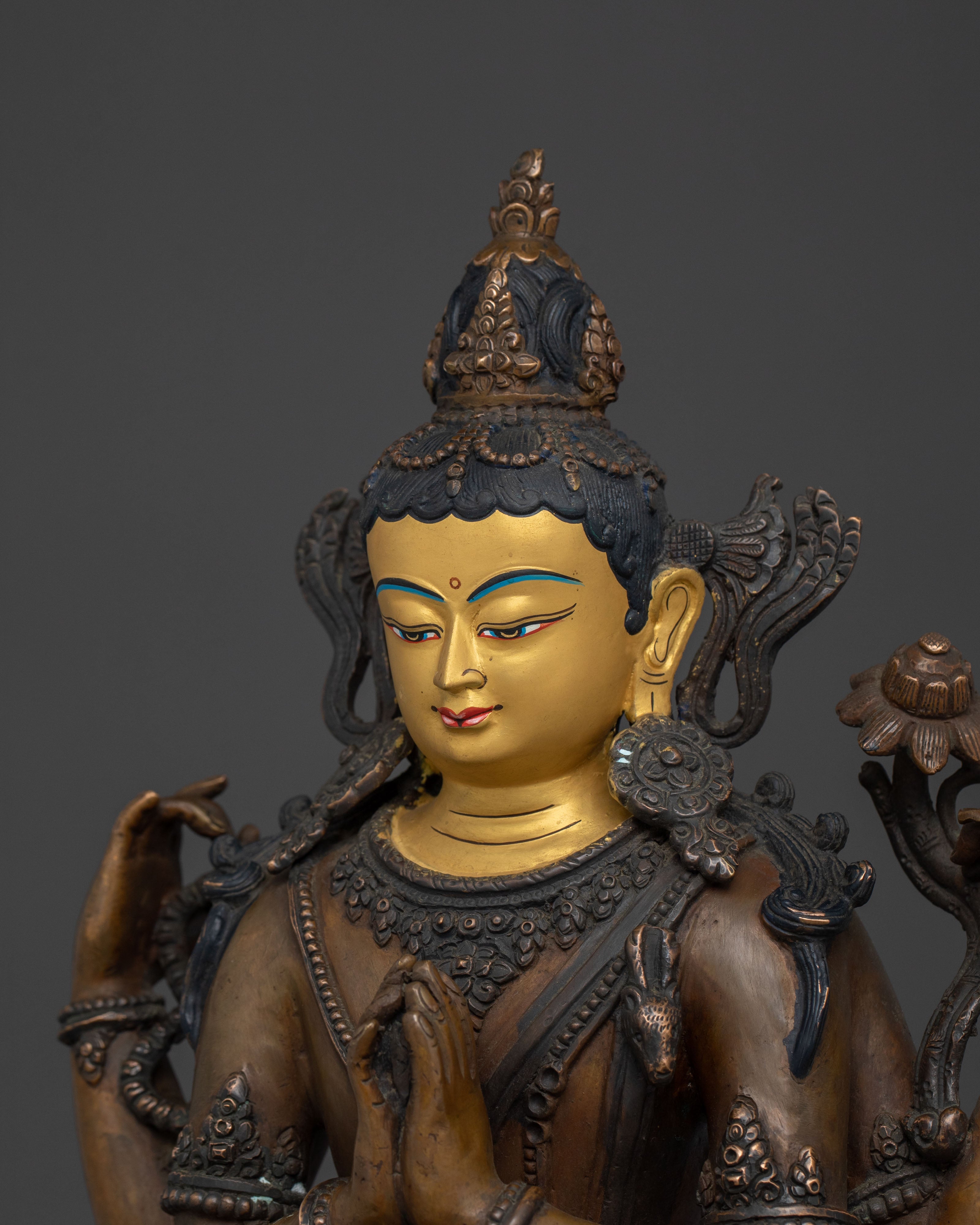 Avalokiteshvara Compassion Statue | Deity of Mercy and Loving-Kindness