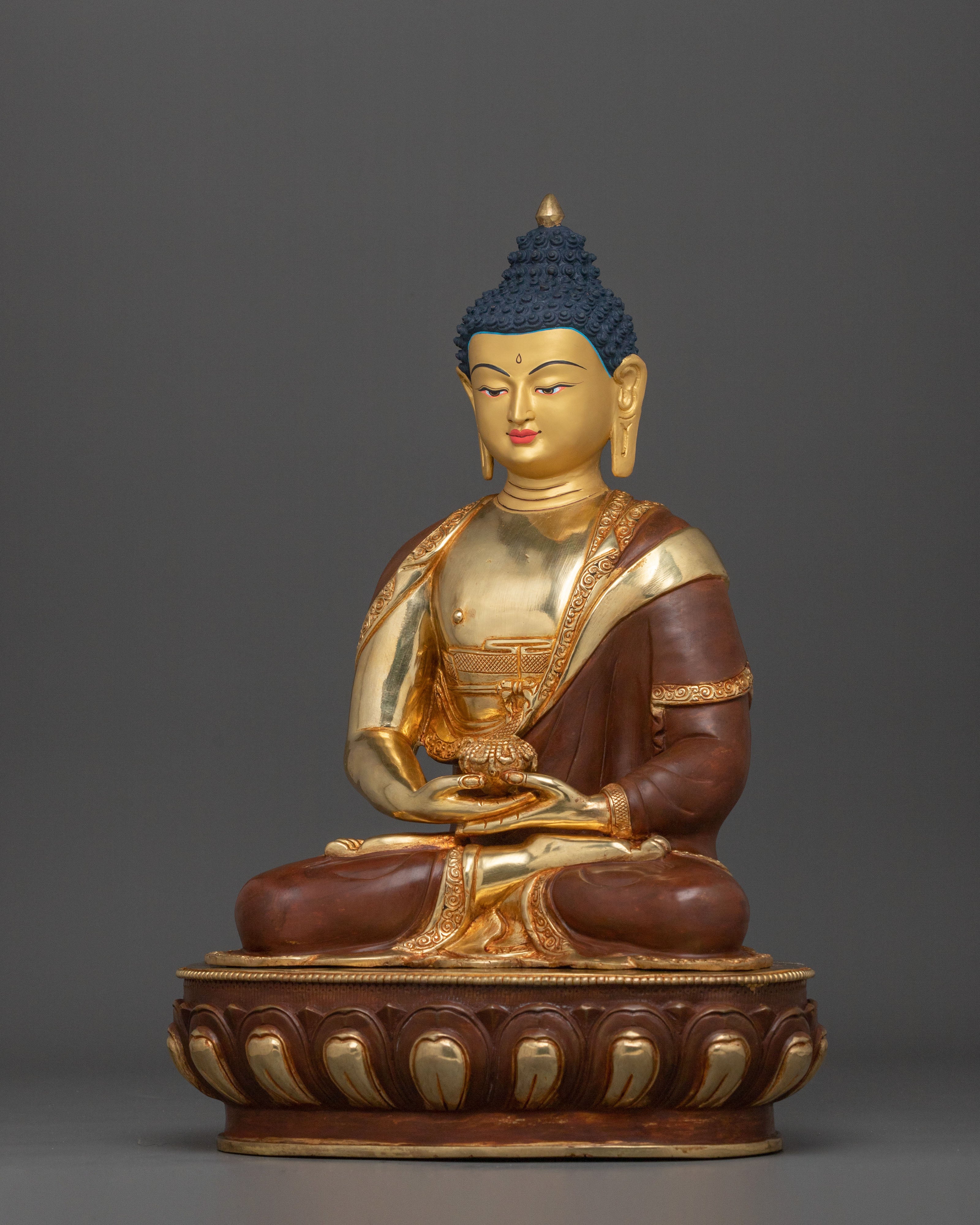 Tibetan Amitabha Buddha Sacred Sculpture | Symbol of Infinite Light