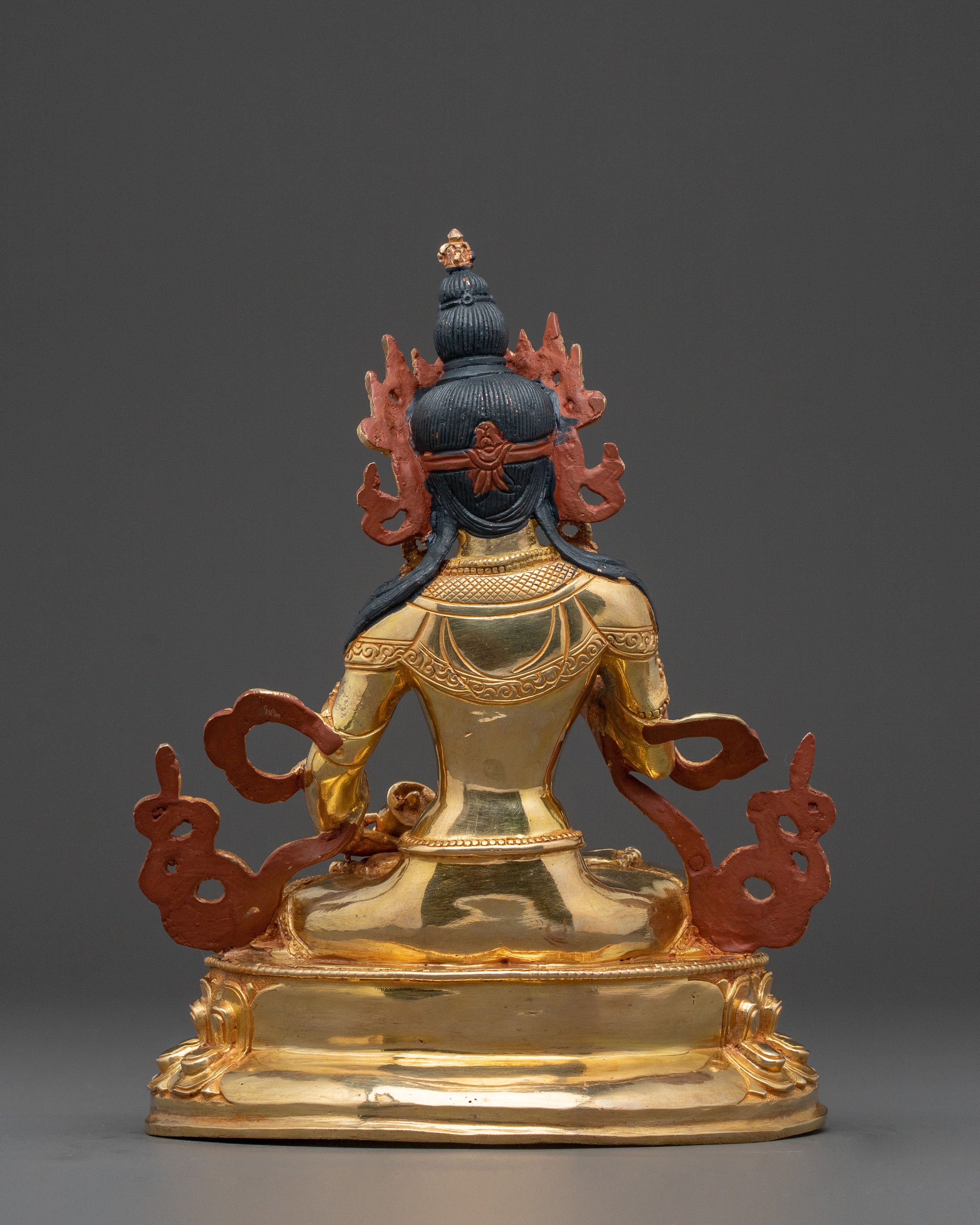 Handcrafted Vajrasattva Spiritual Statue – 24K Gold Gilded Statue