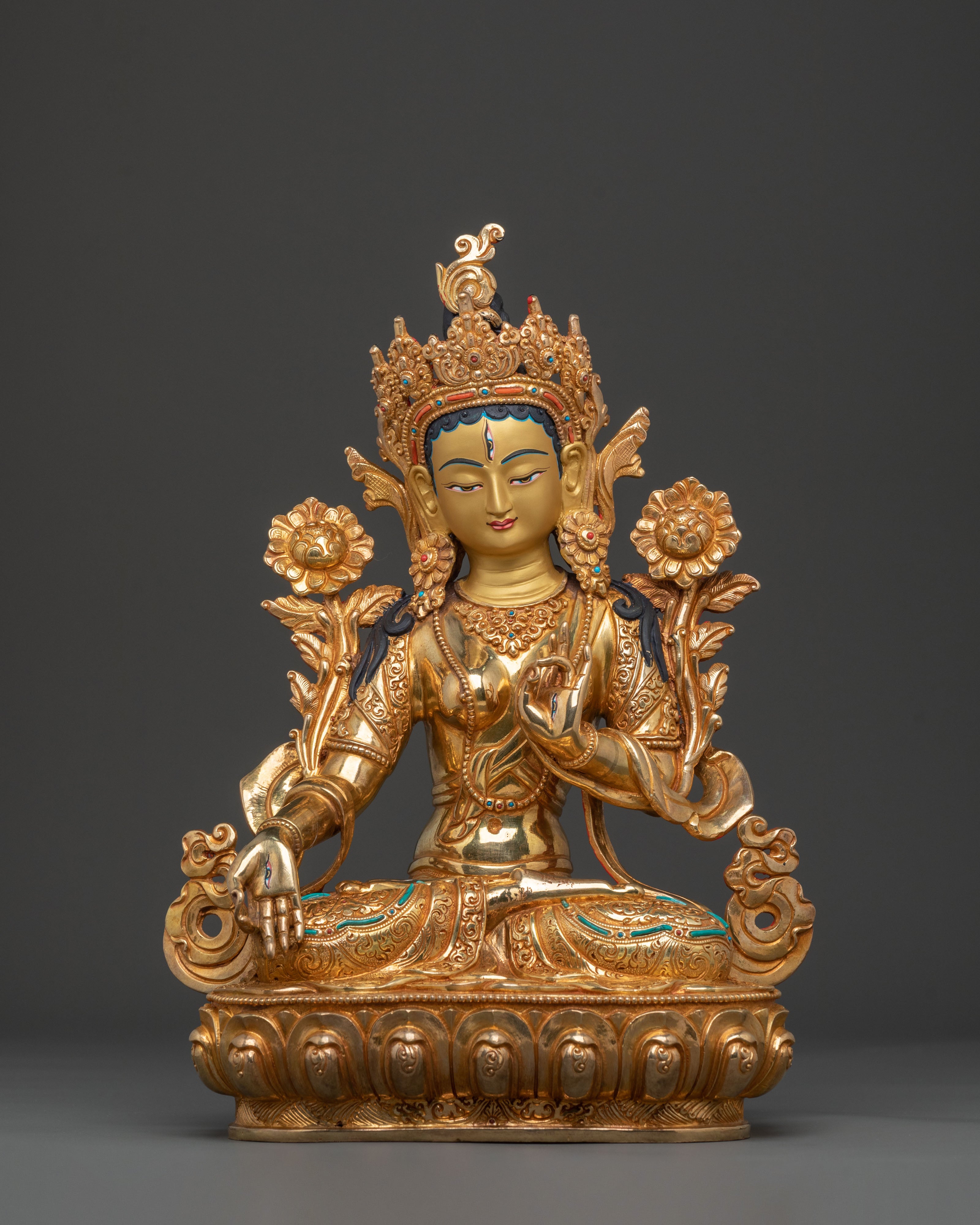 Handcrafted Six Bodhisattva Statue Set | Symbols of Wisdom
