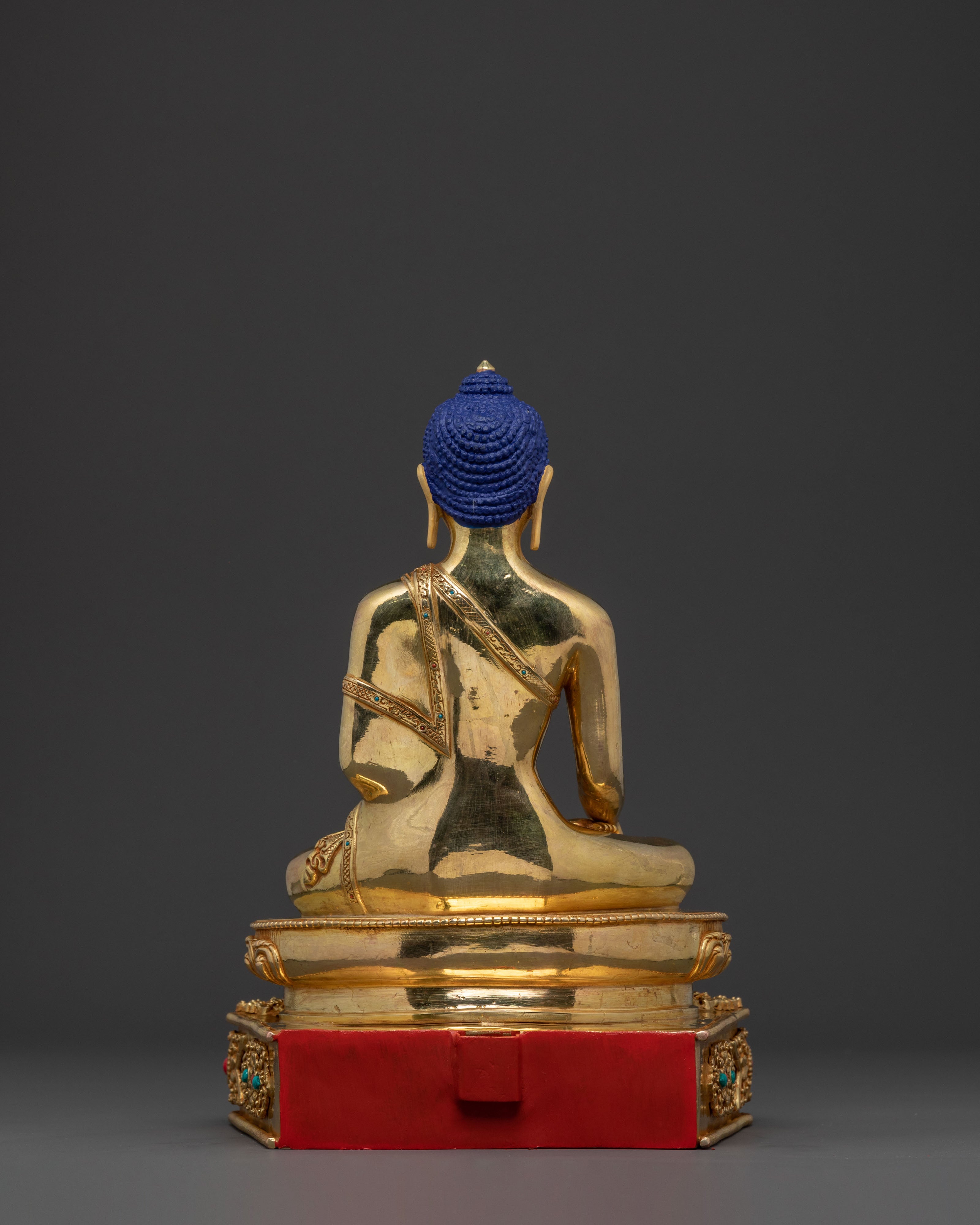 Shakyamuni Buddha Statue on Throne | Sacred Figure