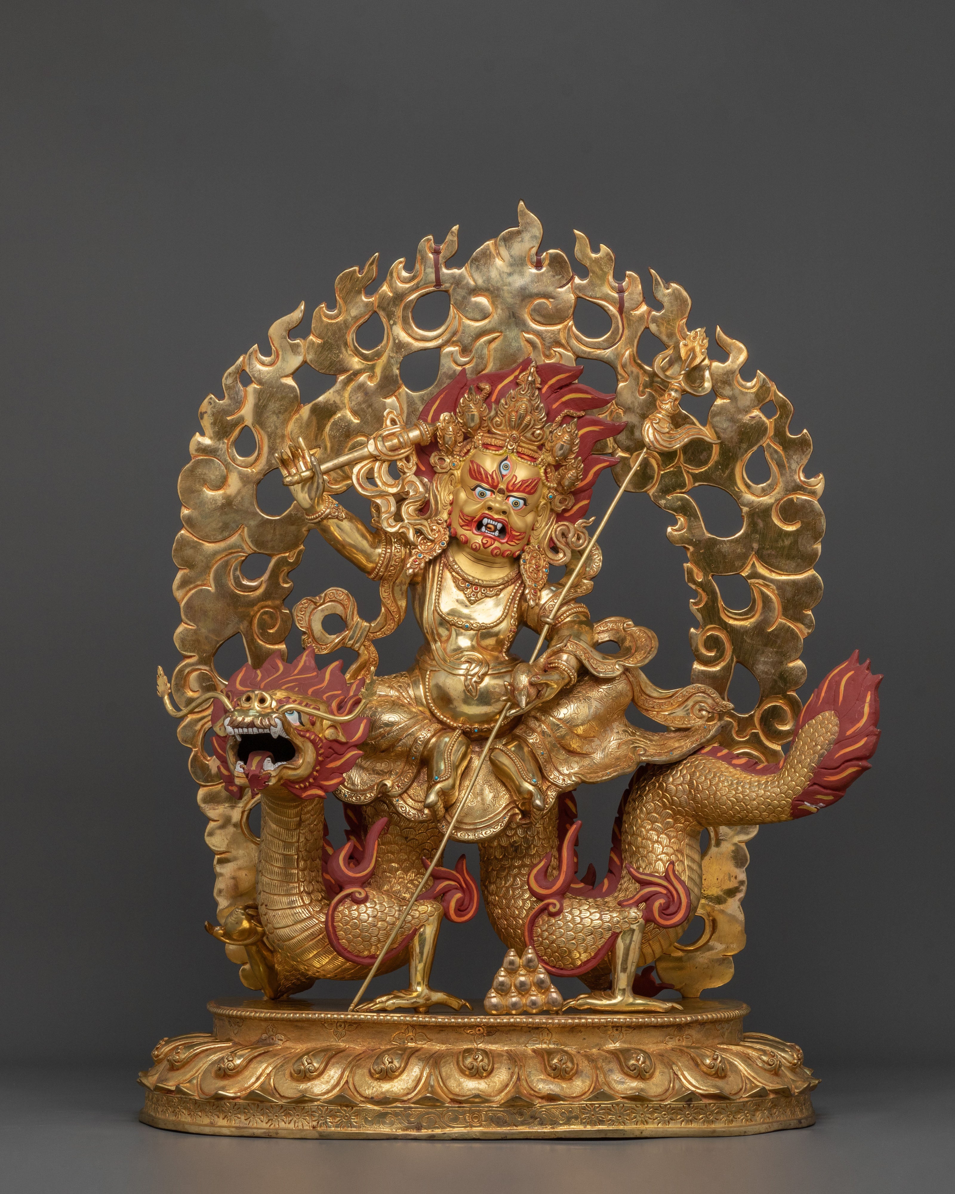White Dzambhala Statue 