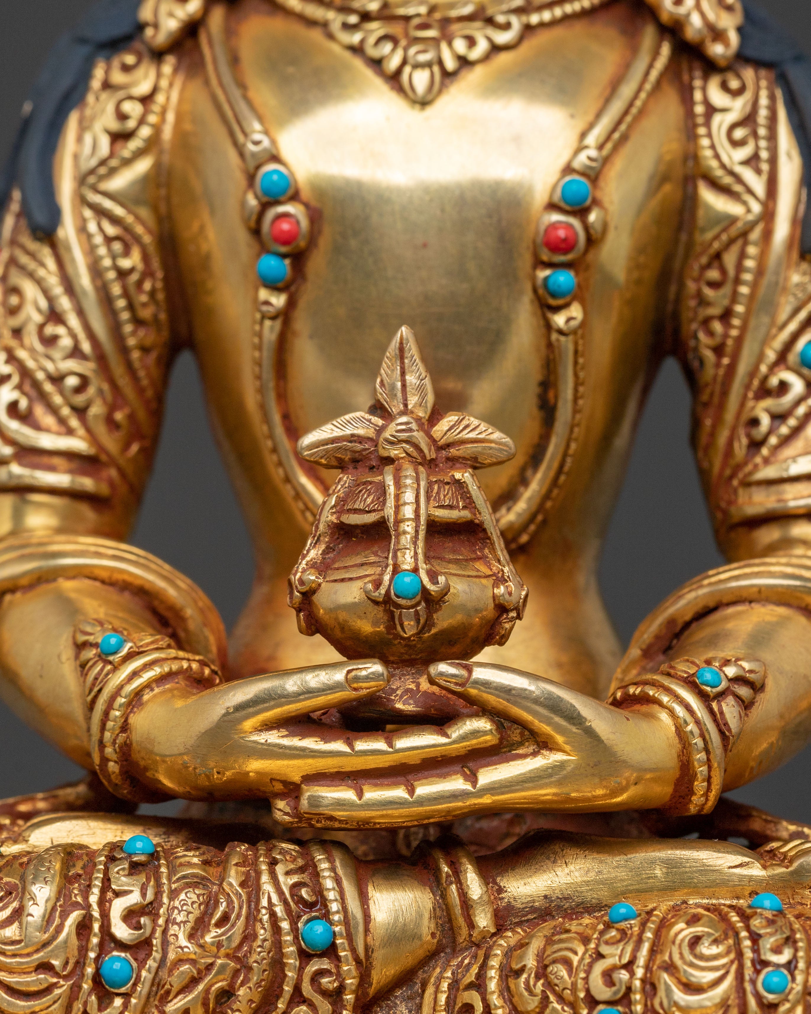 Handcrafted Amitayus Sculpture | Long Life Deity