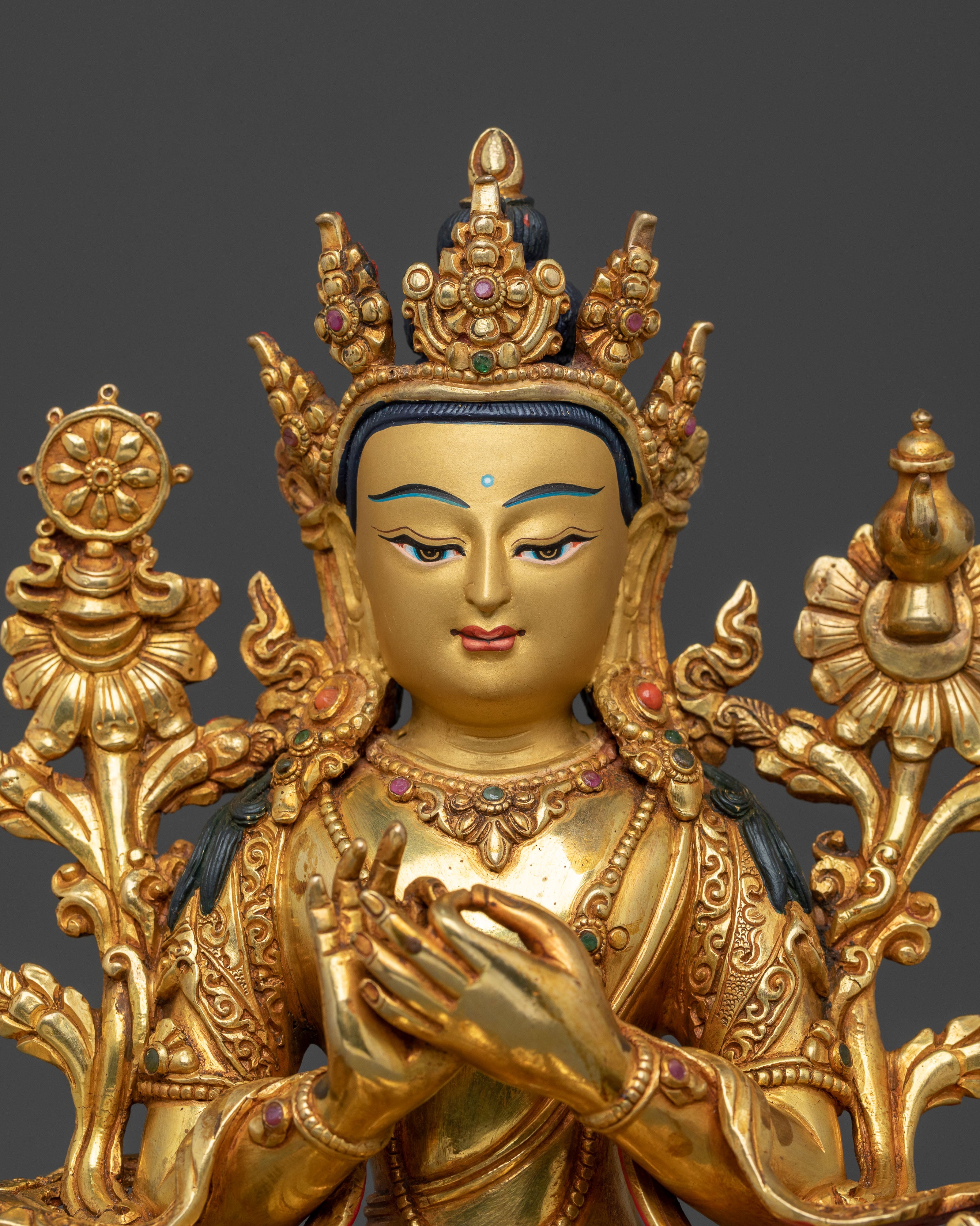 Sacred Statue of Maitreya Buddha | Meditation Altar Decor