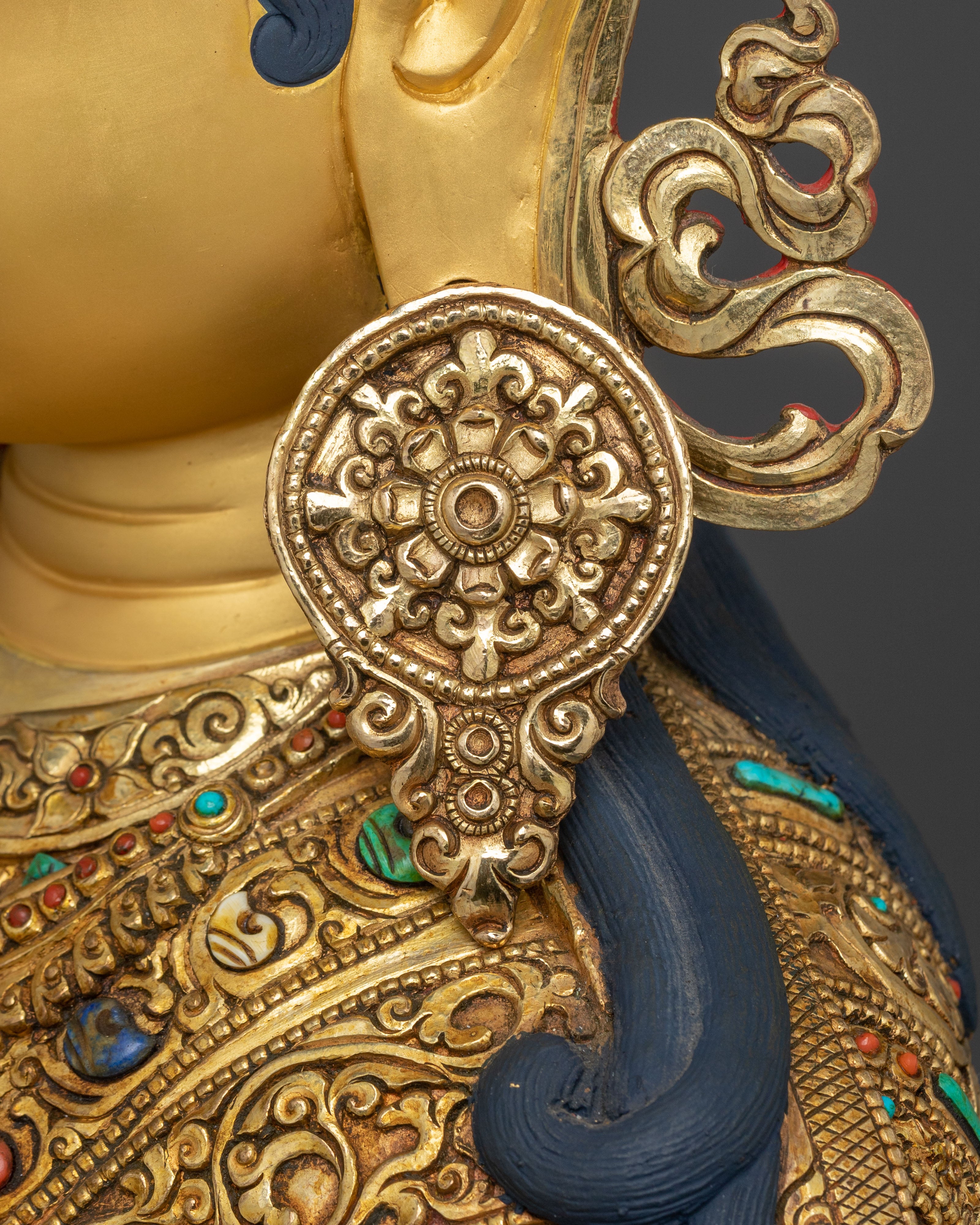 Guru Rinpoche Statue of Spiritual Learning | Home Decor