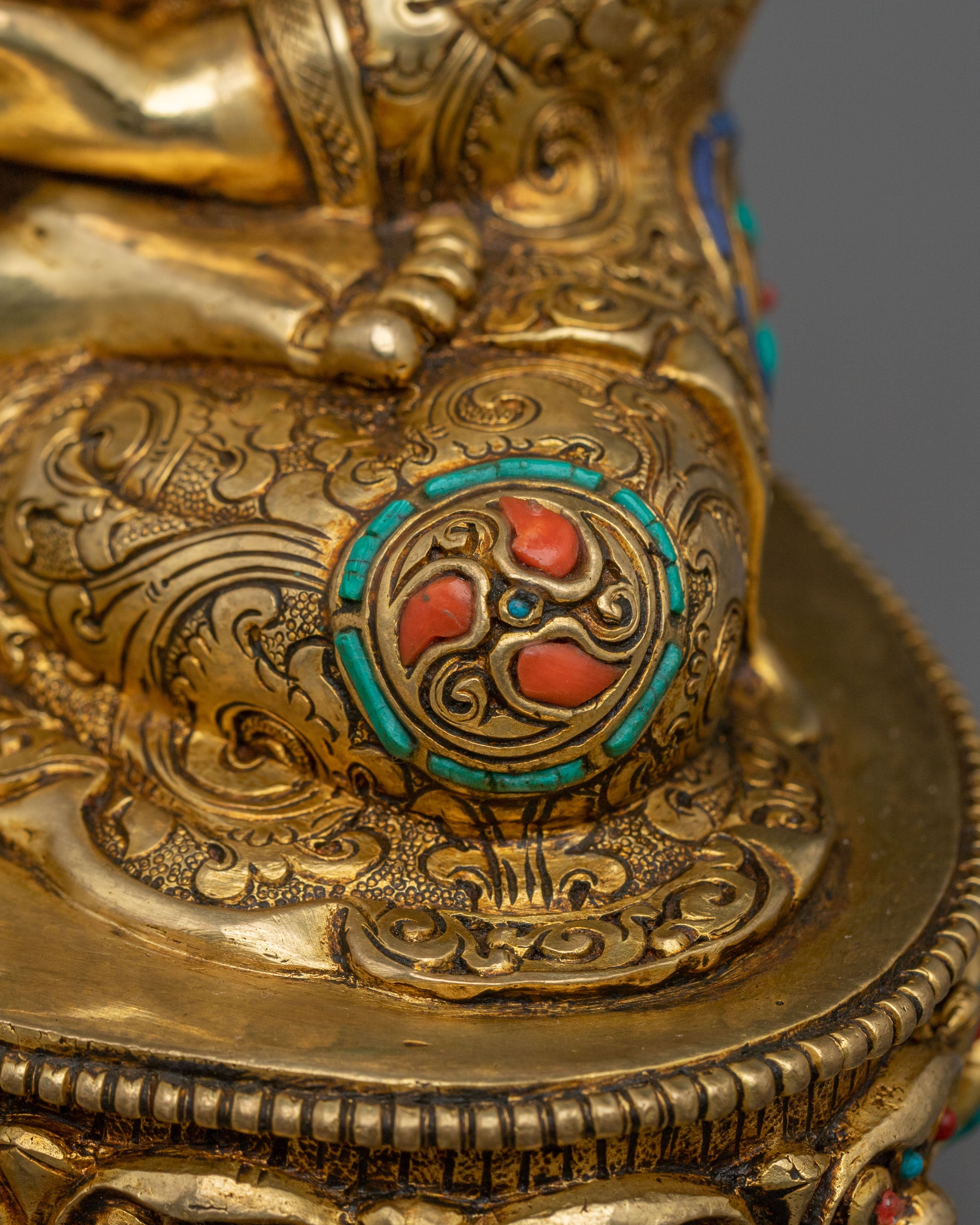 Gold Gilded Amogasiddhi Statue | Symbol of Fearlessness