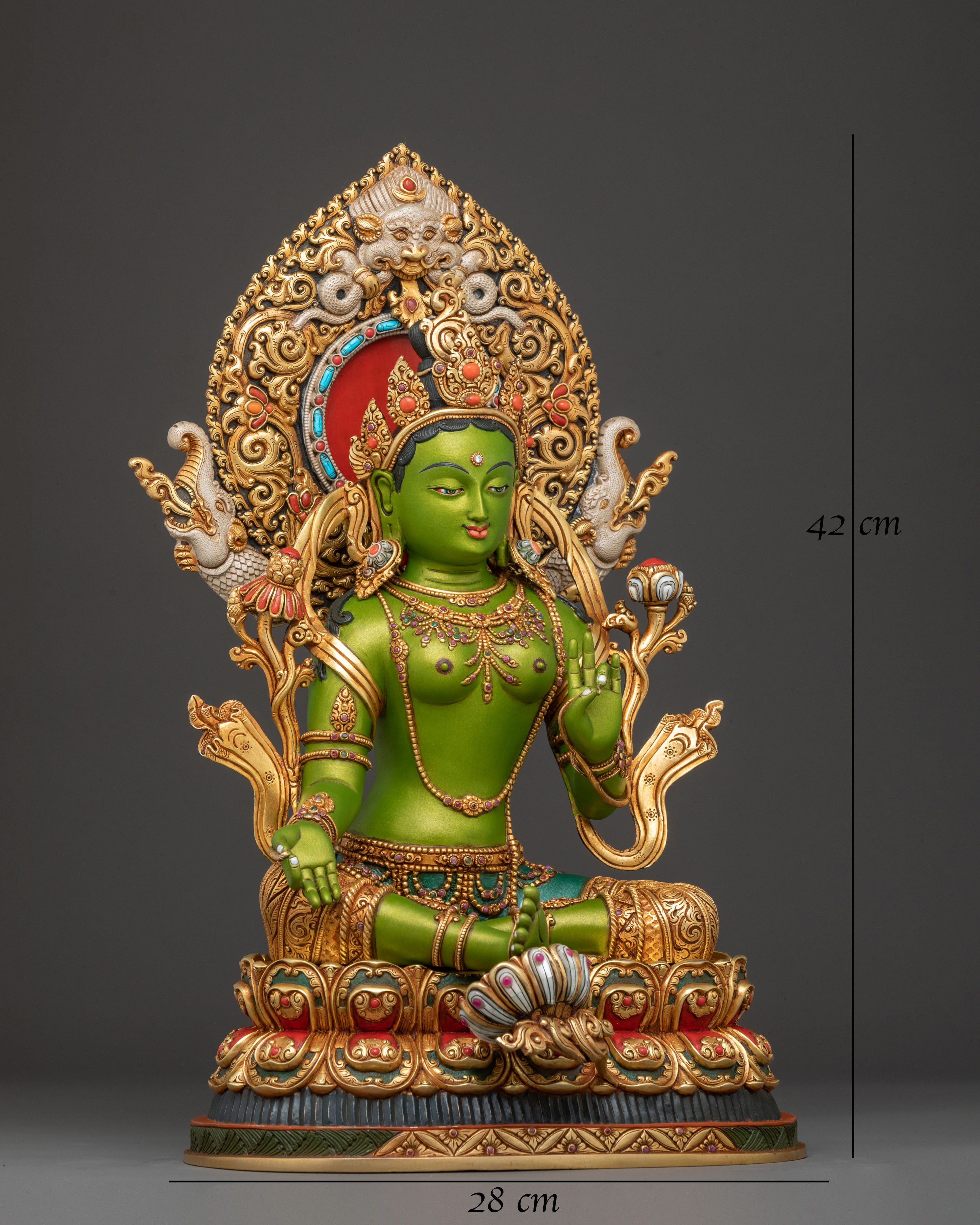 Green Tara Sculpture: Swift Protection