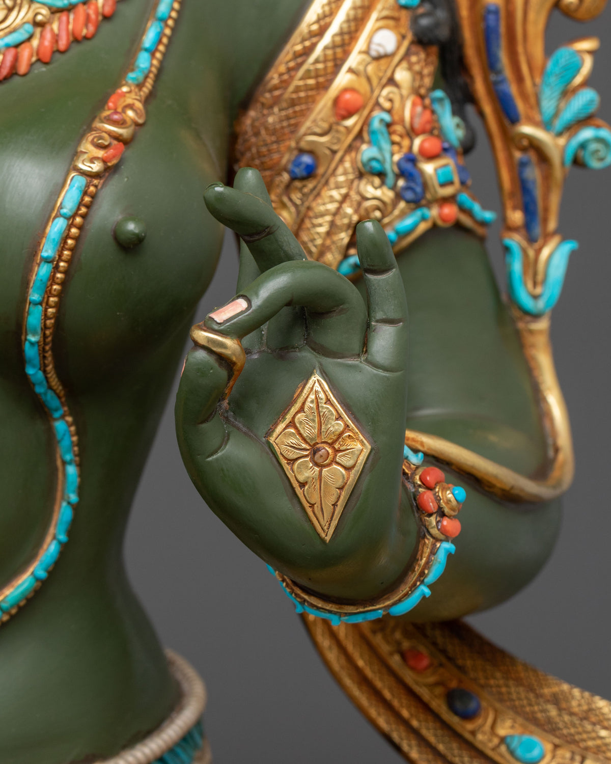 Green Tara Statue | Mother of All Buddhas and Embodiment of Compassion