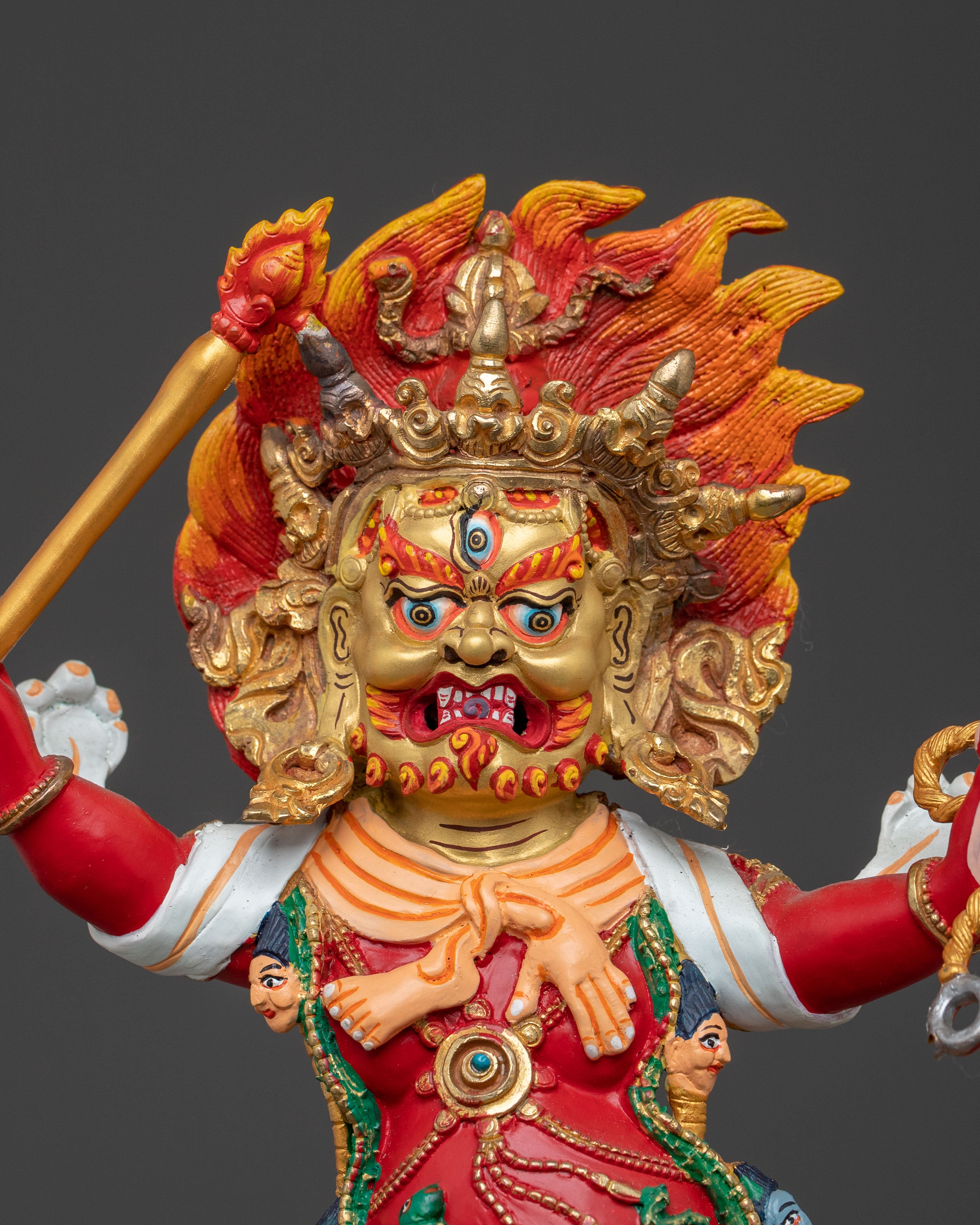DandaPani Sacred Figure: Copper Sculpture