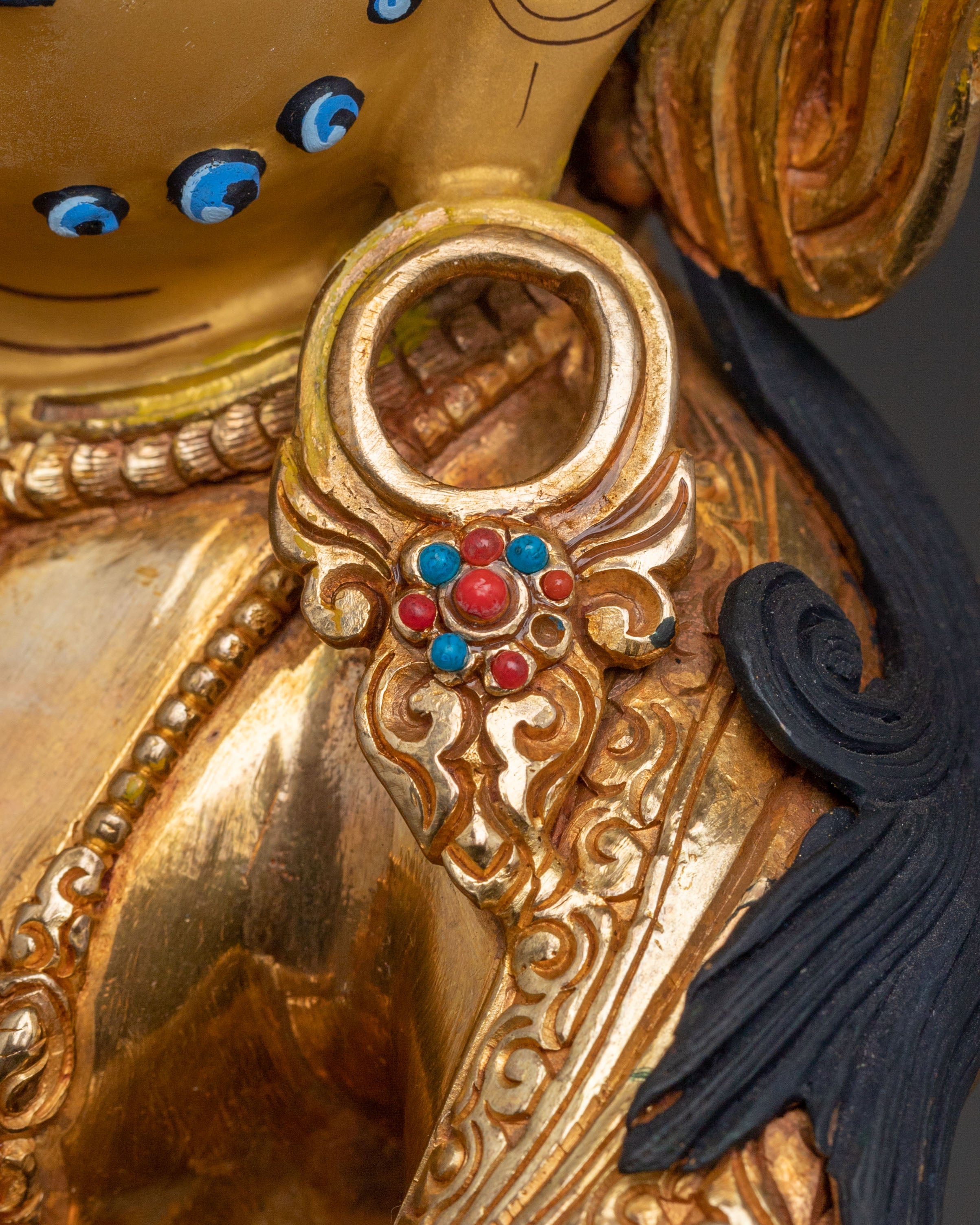 Green Dzambhala Spiritual Statue| Buddhist Wealth Deity