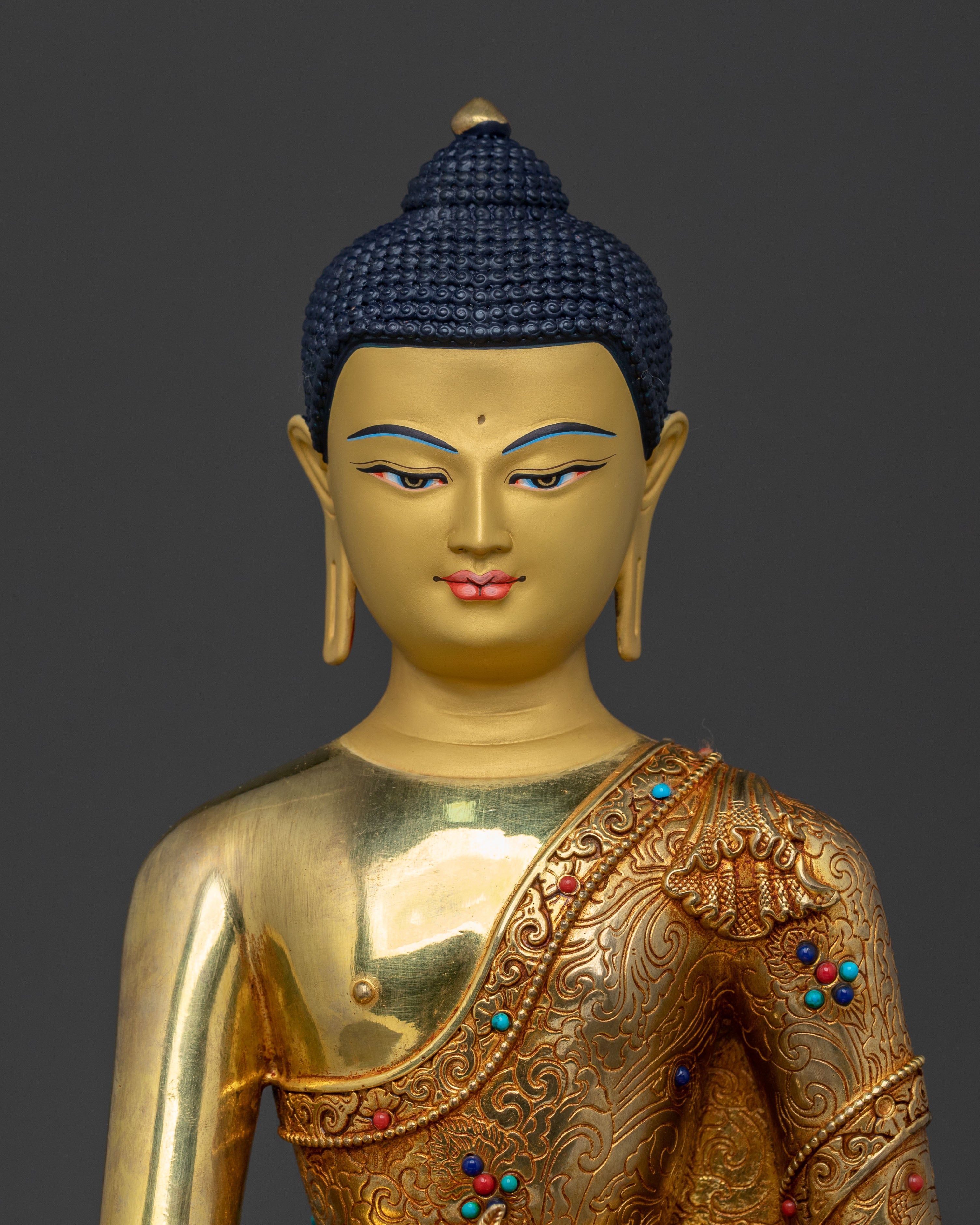 Lord of Lapis Lazuli Medicine Buddha | 24K Gold Gilded