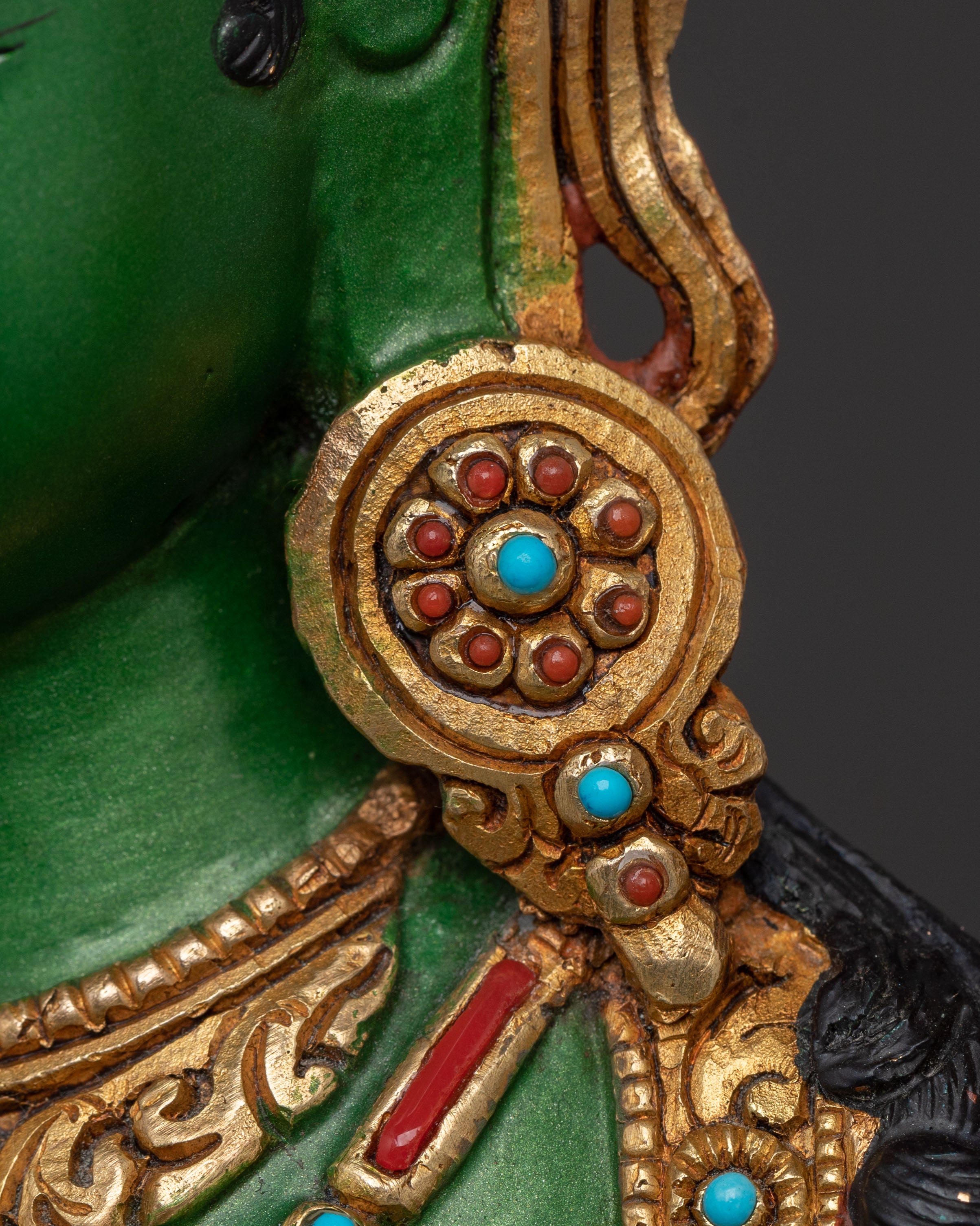 Green Tara Statue of Sacred Protection | Goddess of Compassion