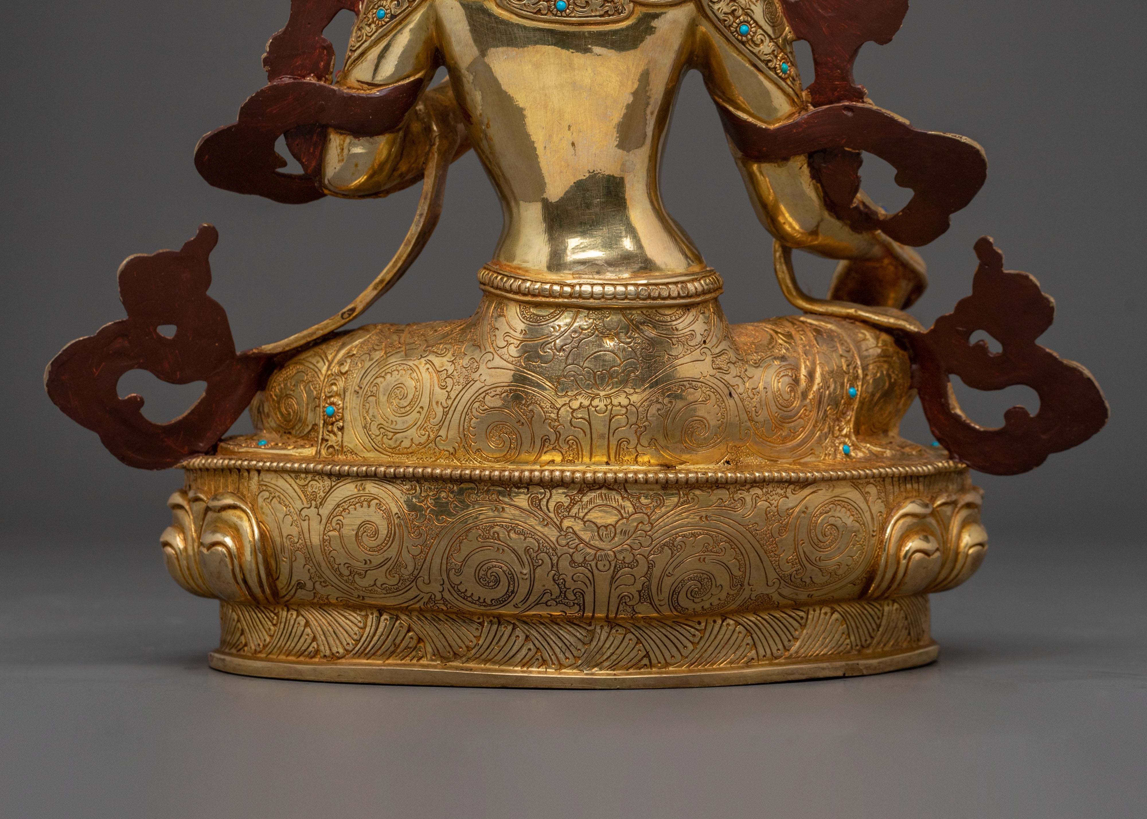 Green Tara Sculpture: Goddess of Compassion