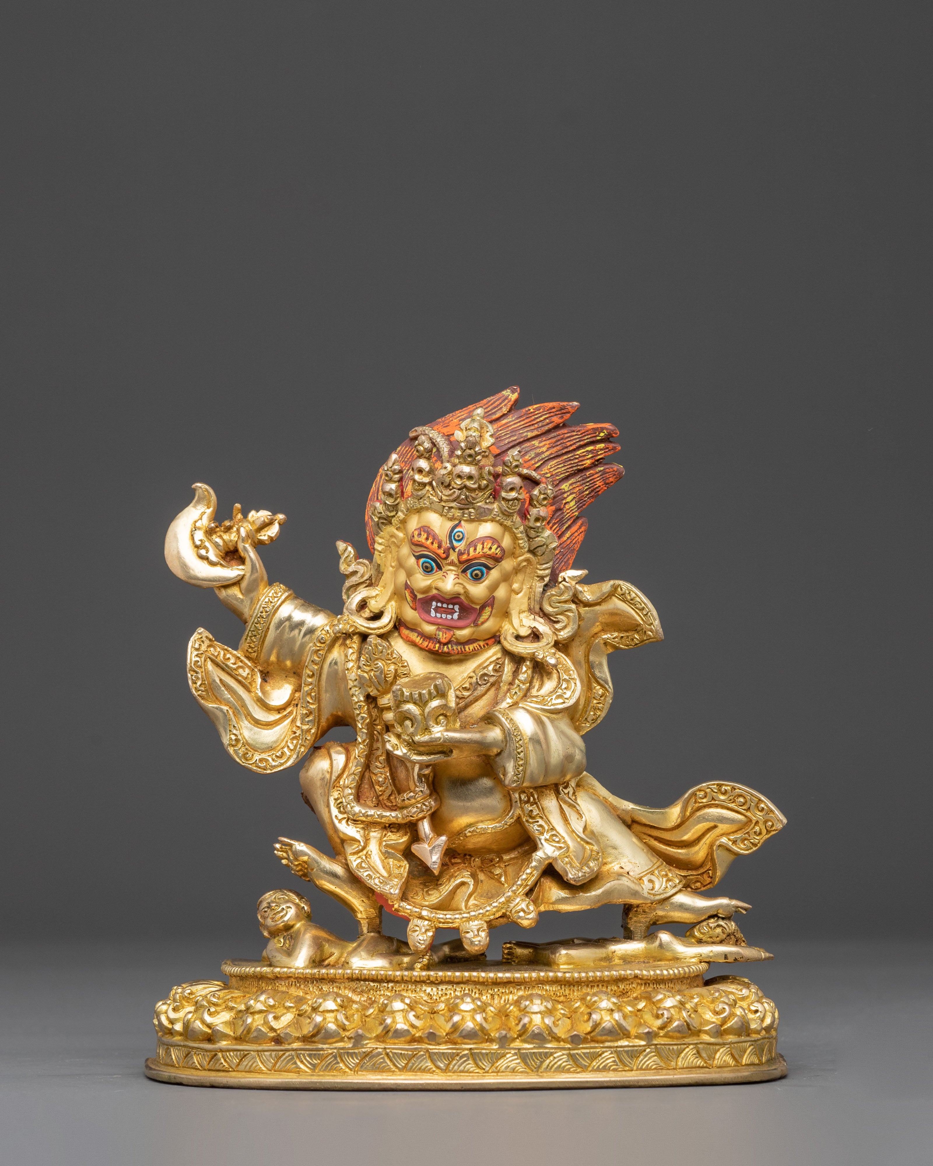 Mahakala Bernagchen Statue: Protector of the Dharma