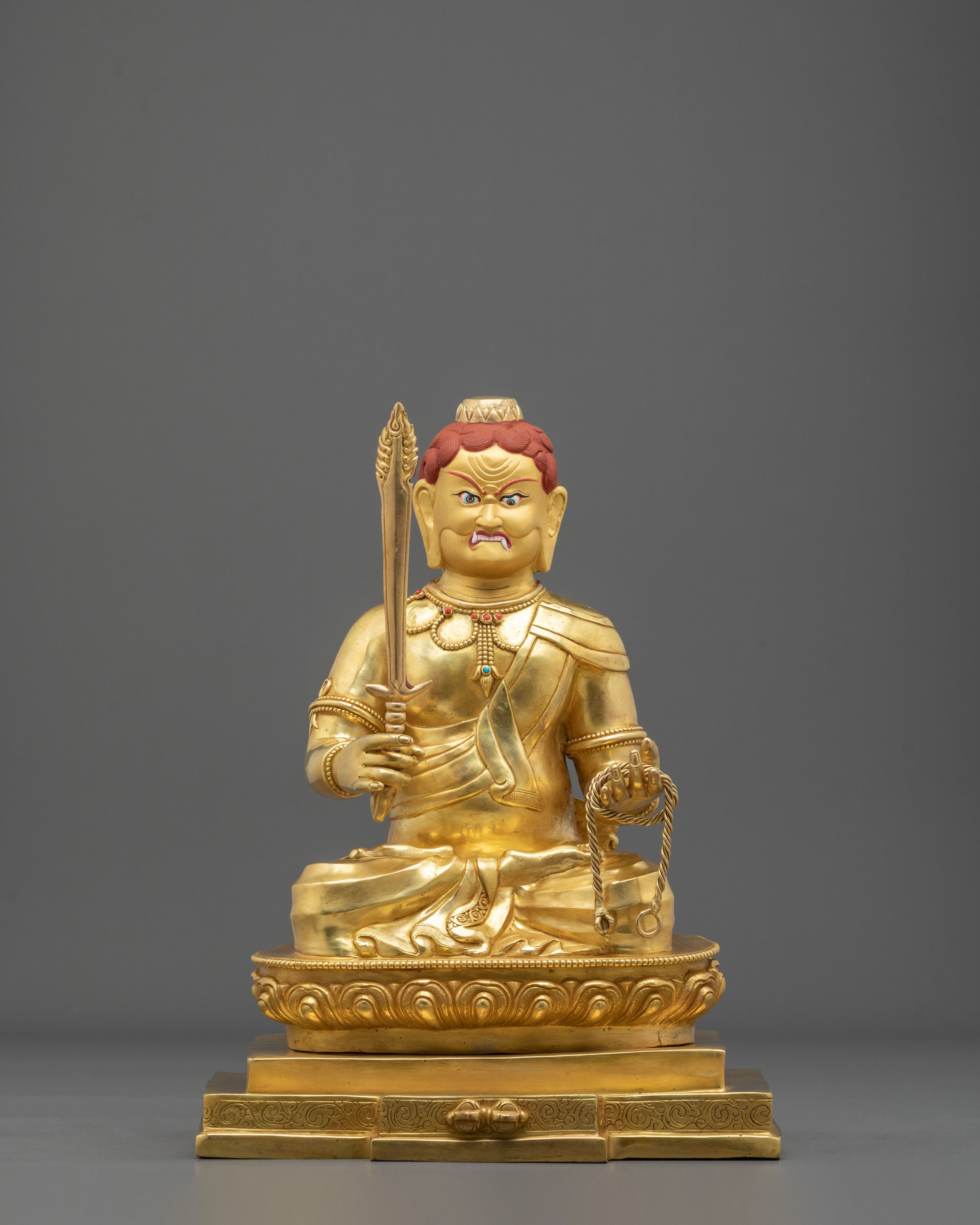 Yamraj Statue | 24K Gold Gilded Guardian Figurine