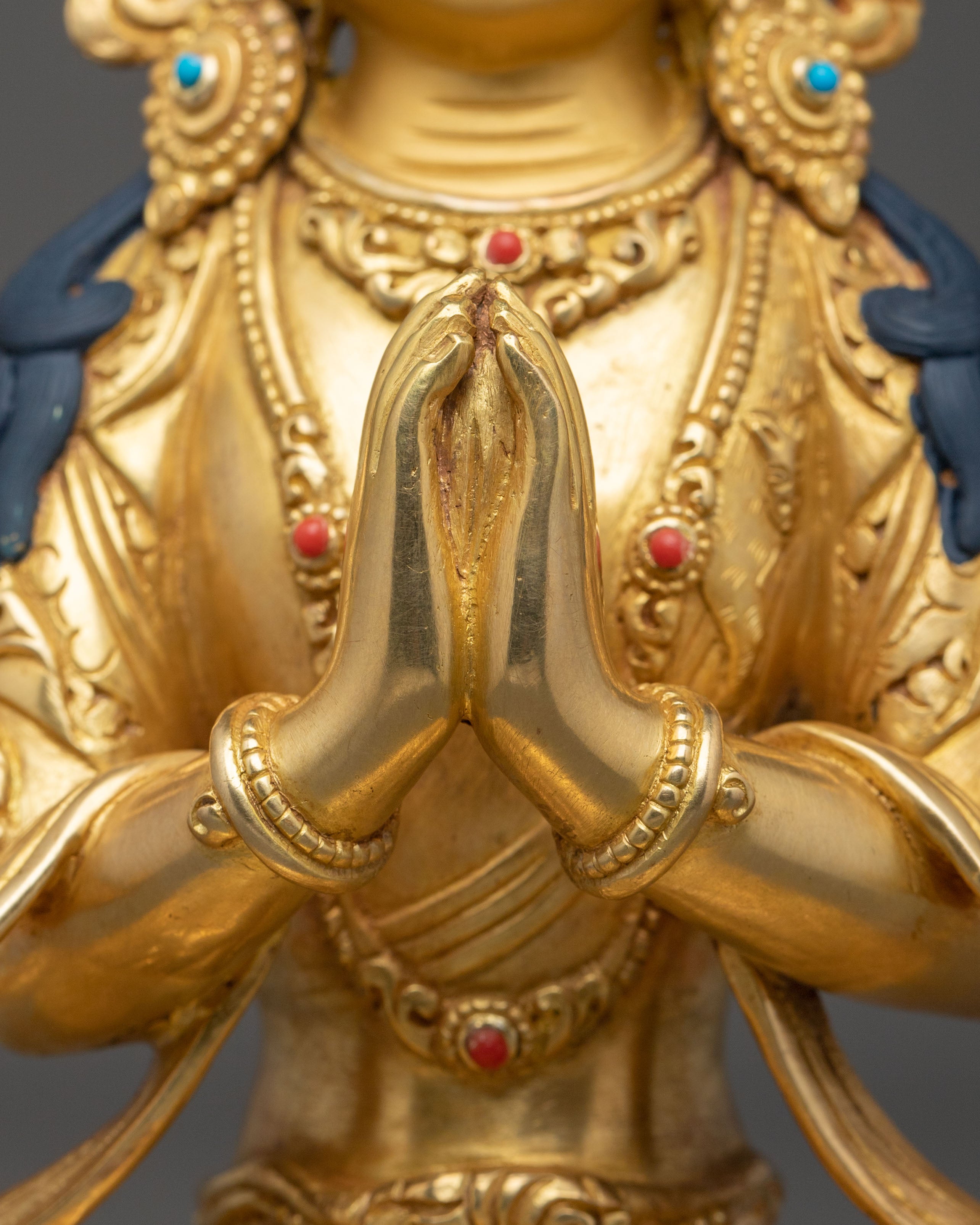 Four-Armed Chenrezig Copper Figurine | Buddhist Sculpture
