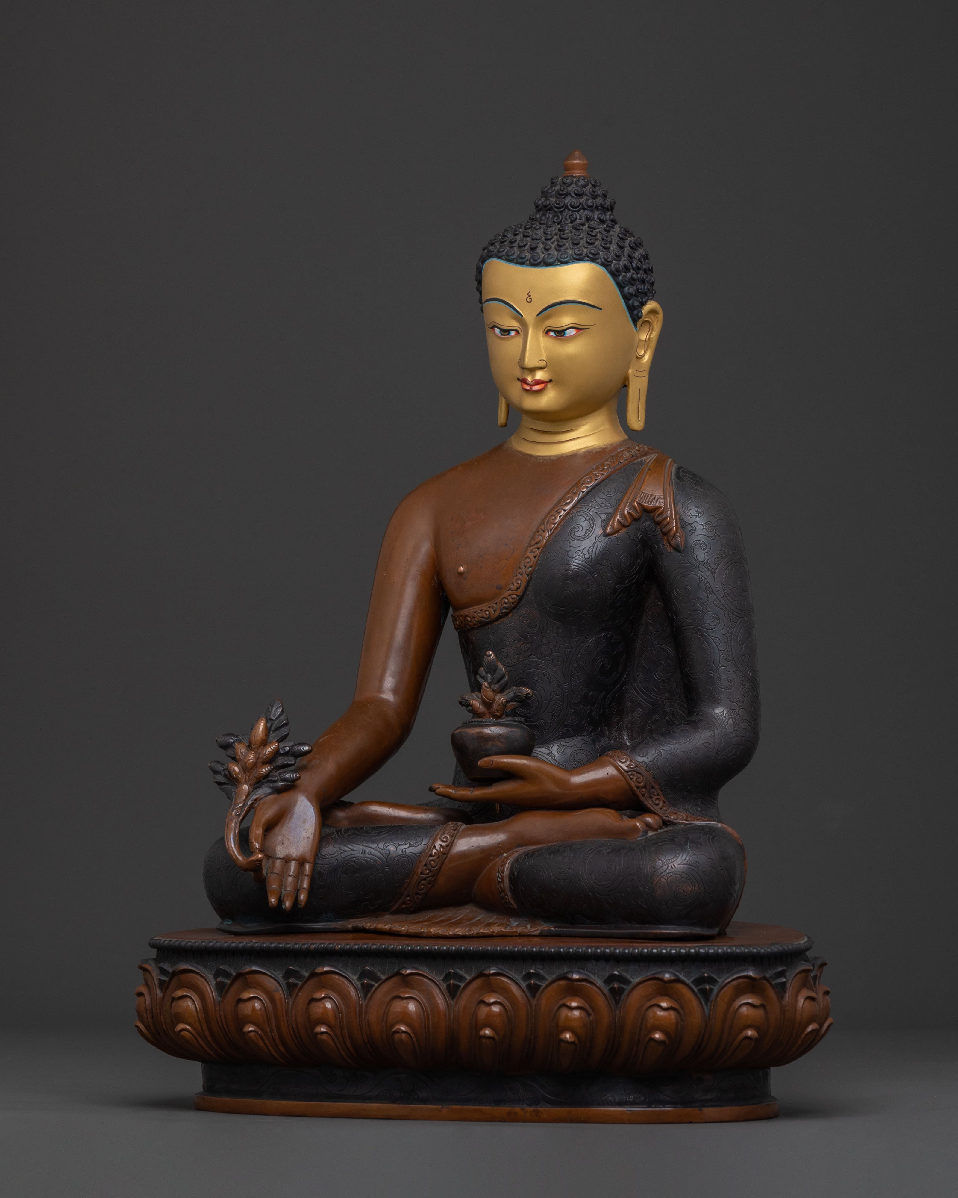 Medicine Buddha Statue | Tibetan Buddhist Healing Figurine