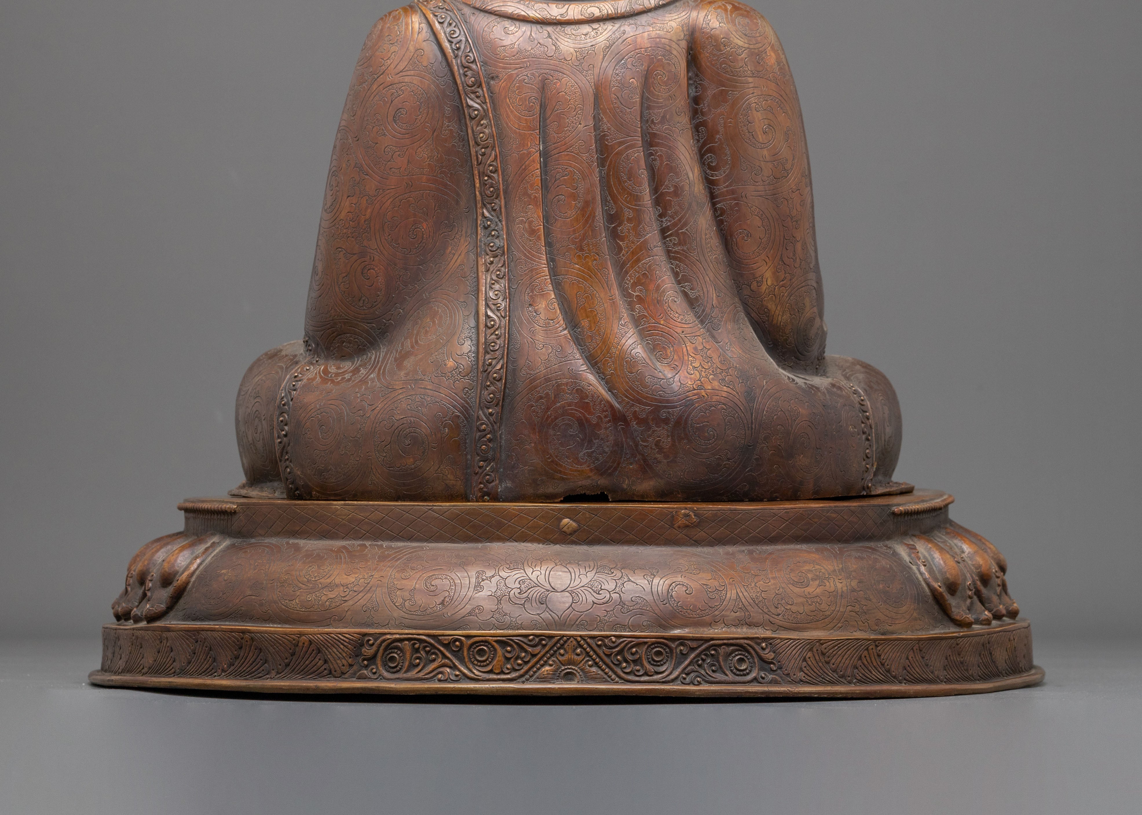 Siddhartha Gautama Handmade Statue | Oxidized Copper Sculpture