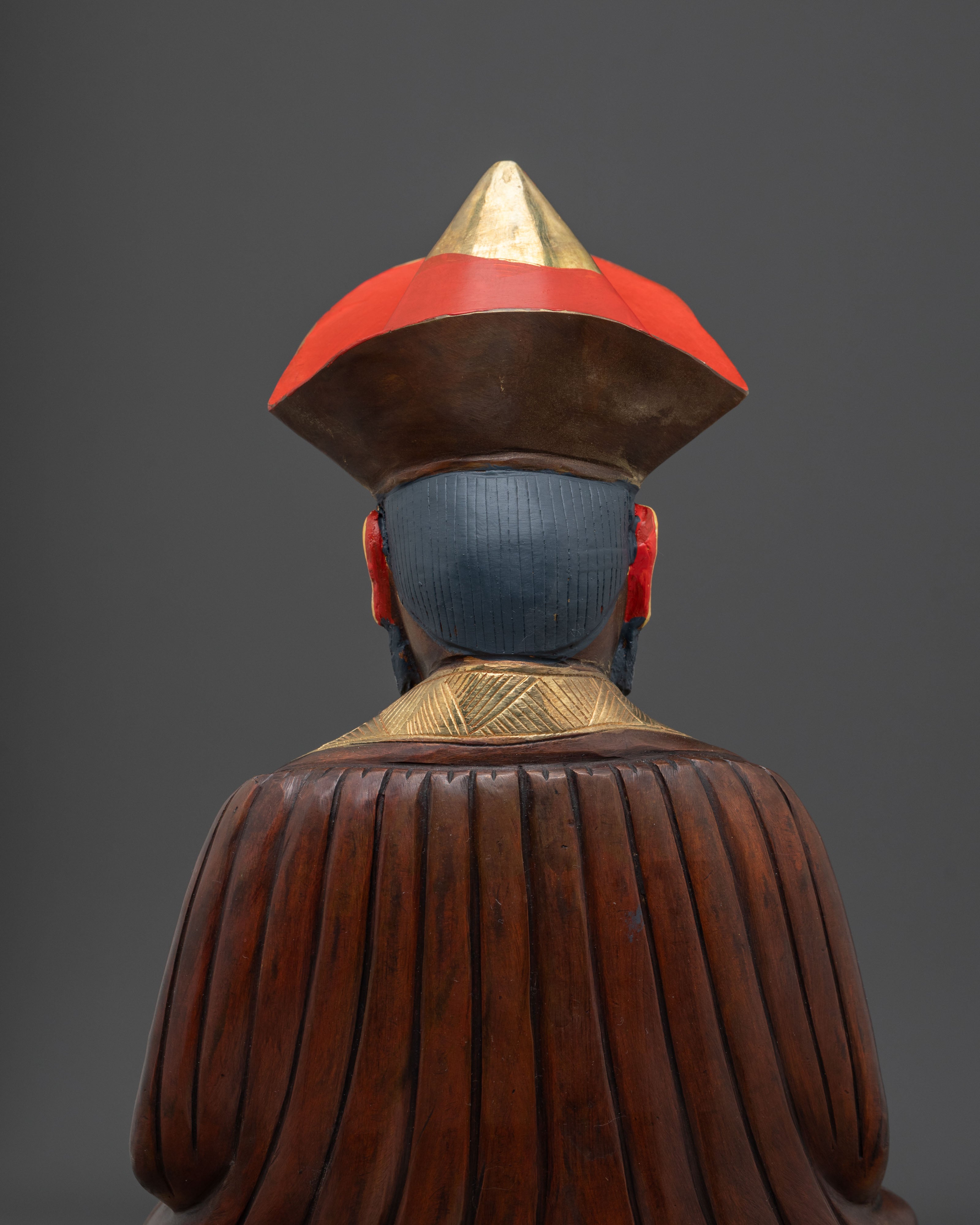 Guru Shapdum 24K Gold Coated Statue | Sacred Copper Artistry