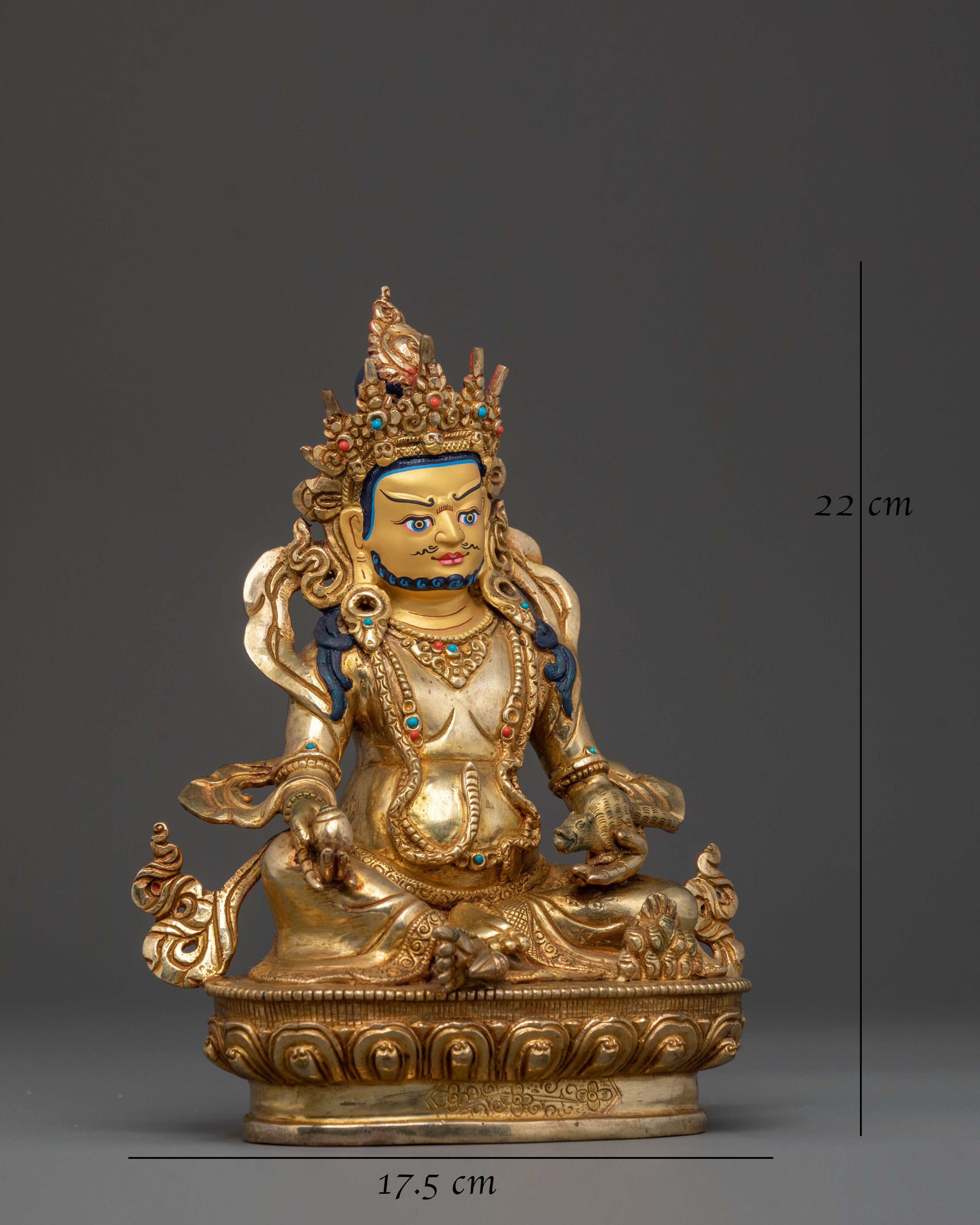 Buddhist Deity of Wealth Dzambhala Statue