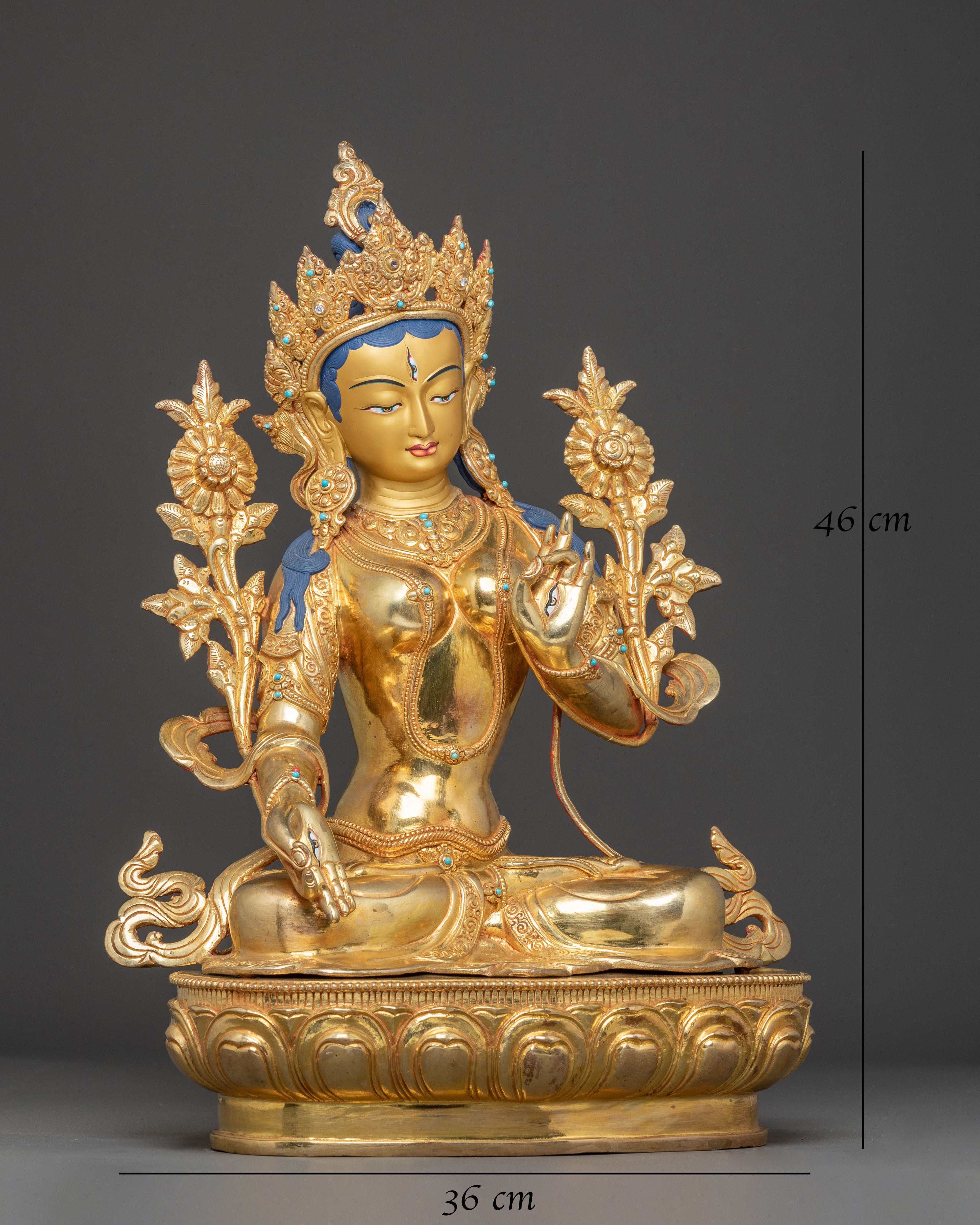 White Tara Golden Statue