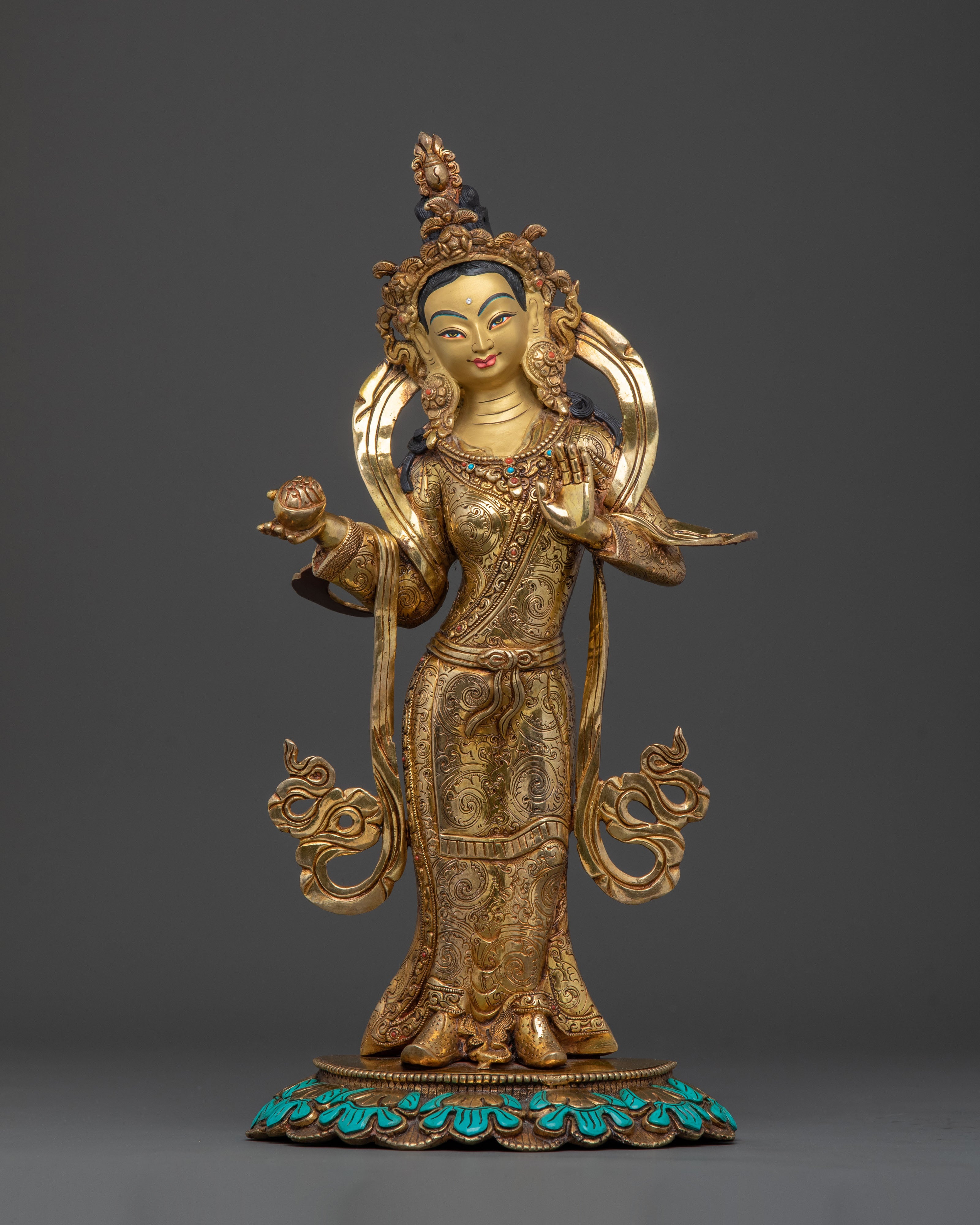 Guru Rinpoche Statue With Consort | Sacred Set