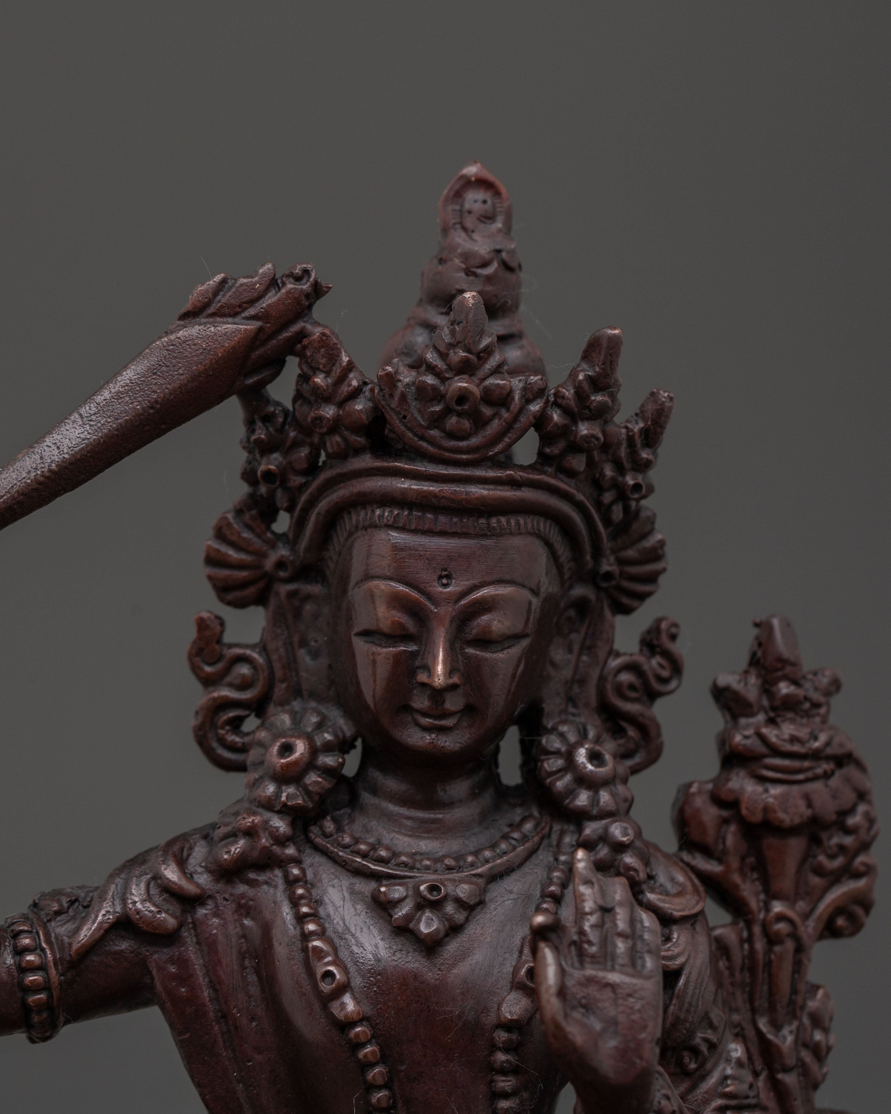 Handcrafted Manjushri Statue | Wisdom Deity