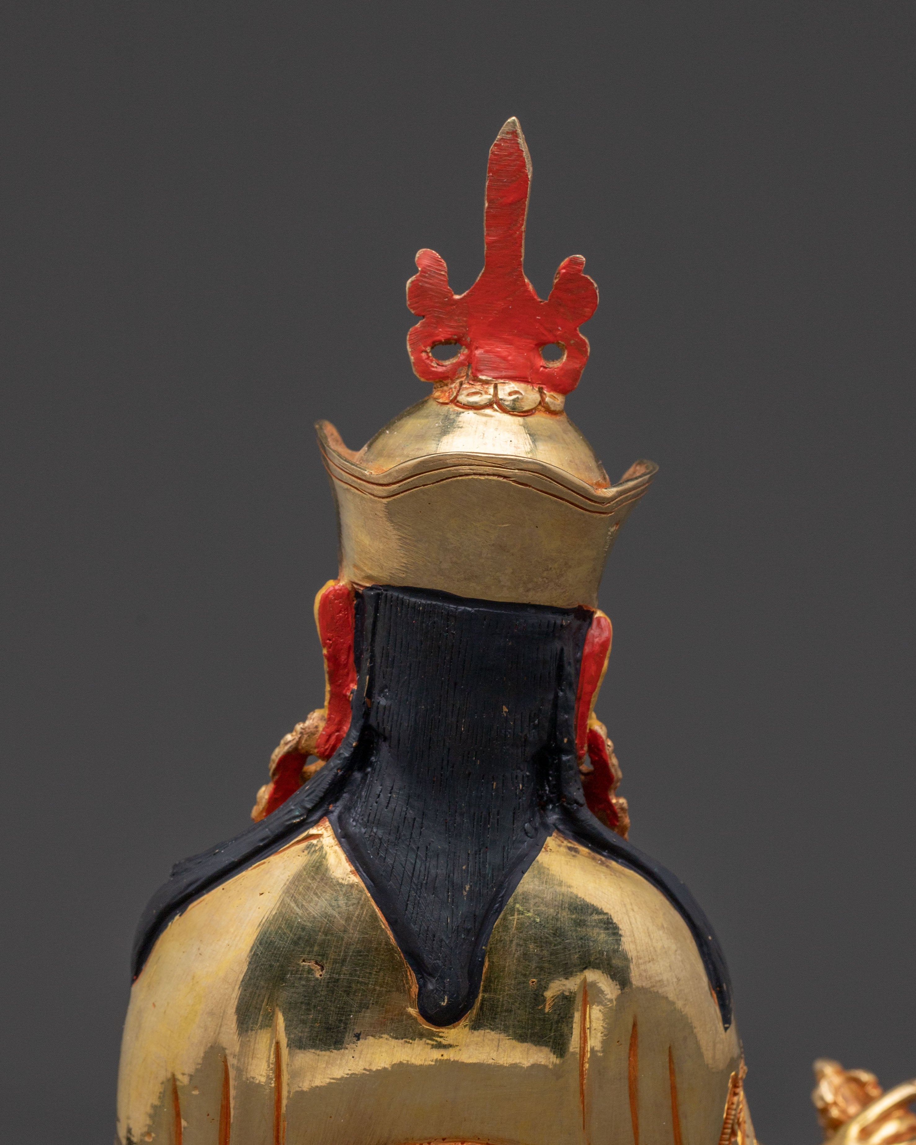 Guru Rinpoche Copper Figurine - Gilded Serenity